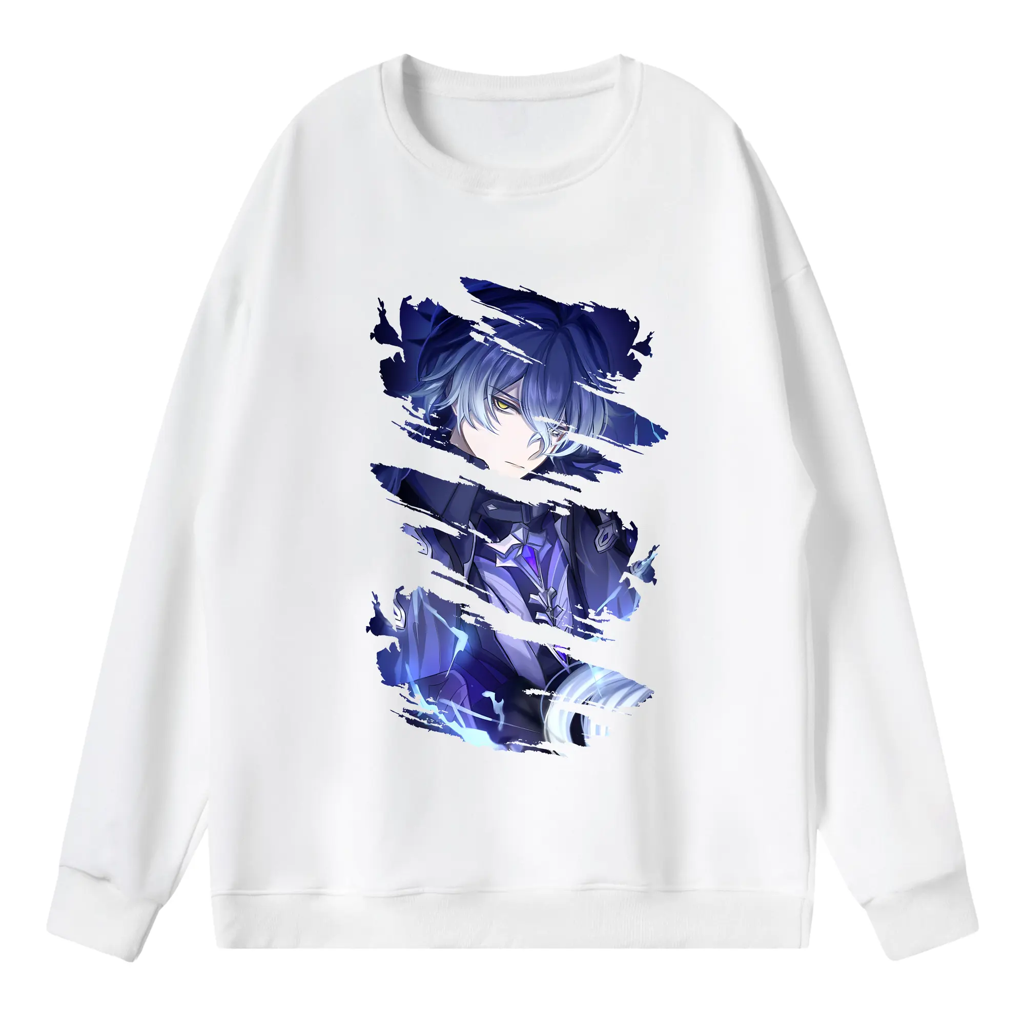 原 神 グッズ フリンズ - 薄手 クルーネック スウェット 裏毛260g · ポリエステル 春秋向け カジュアル 男女兼用 · トレーナー デイリー スポーツ 散歩に最適