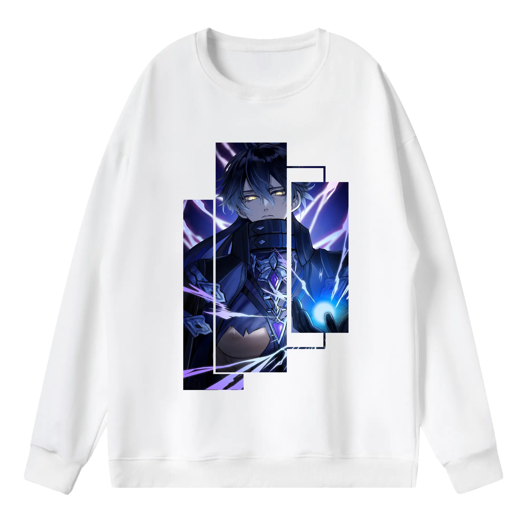 原 神 グッズ フリンズ - 薄手 クルーネック スウェット 裏毛260g · ポリエステル 春秋向け カジュアル 男女兼用 · トレーナー デイリー スポーツ 散歩に最適