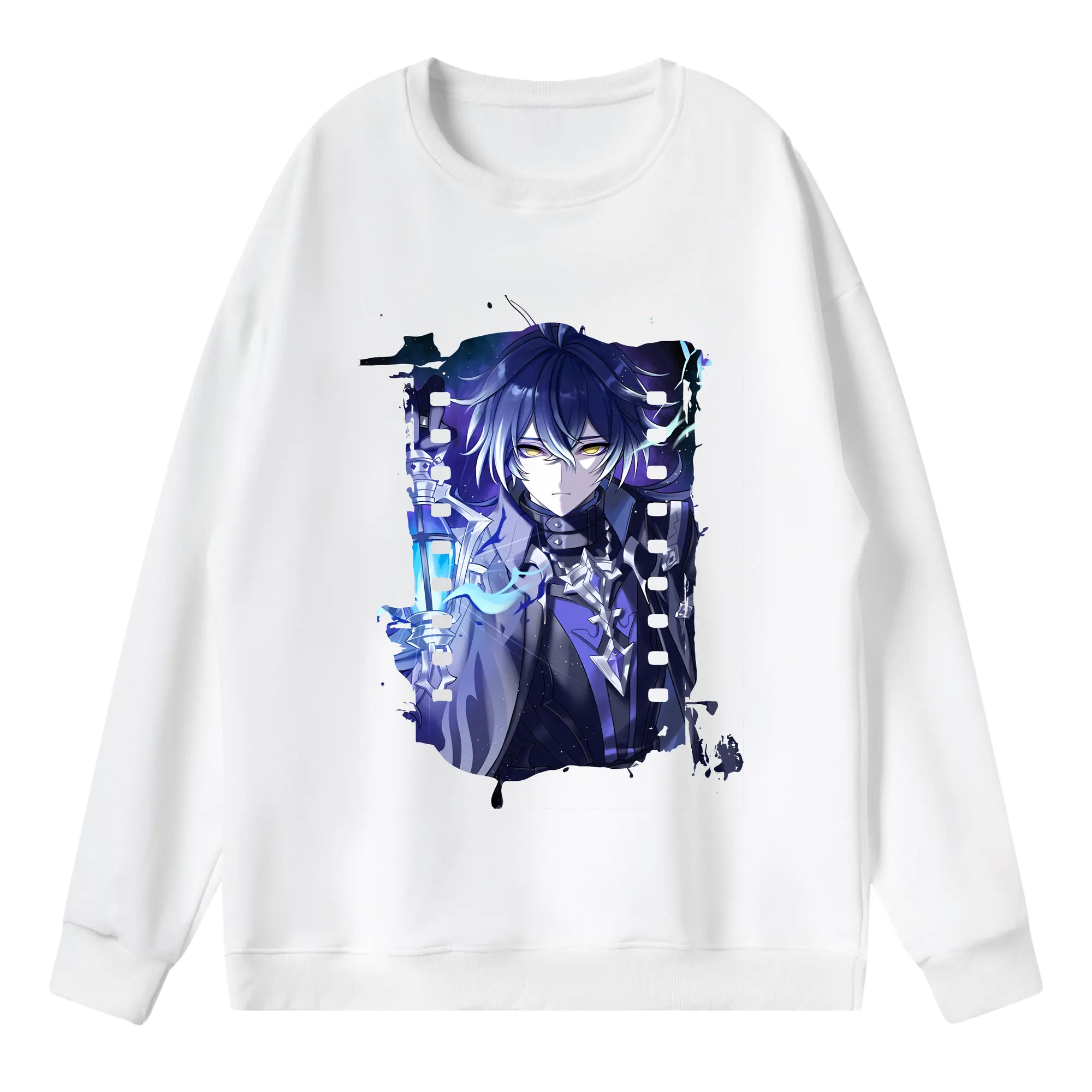 原 神 グッズ フリンズ - 薄手 クルーネック スウェット 裏毛260g · ポリエステル 春秋向け カジュアル 男女兼用 · トレーナー デイリー スポーツ 散歩に最適