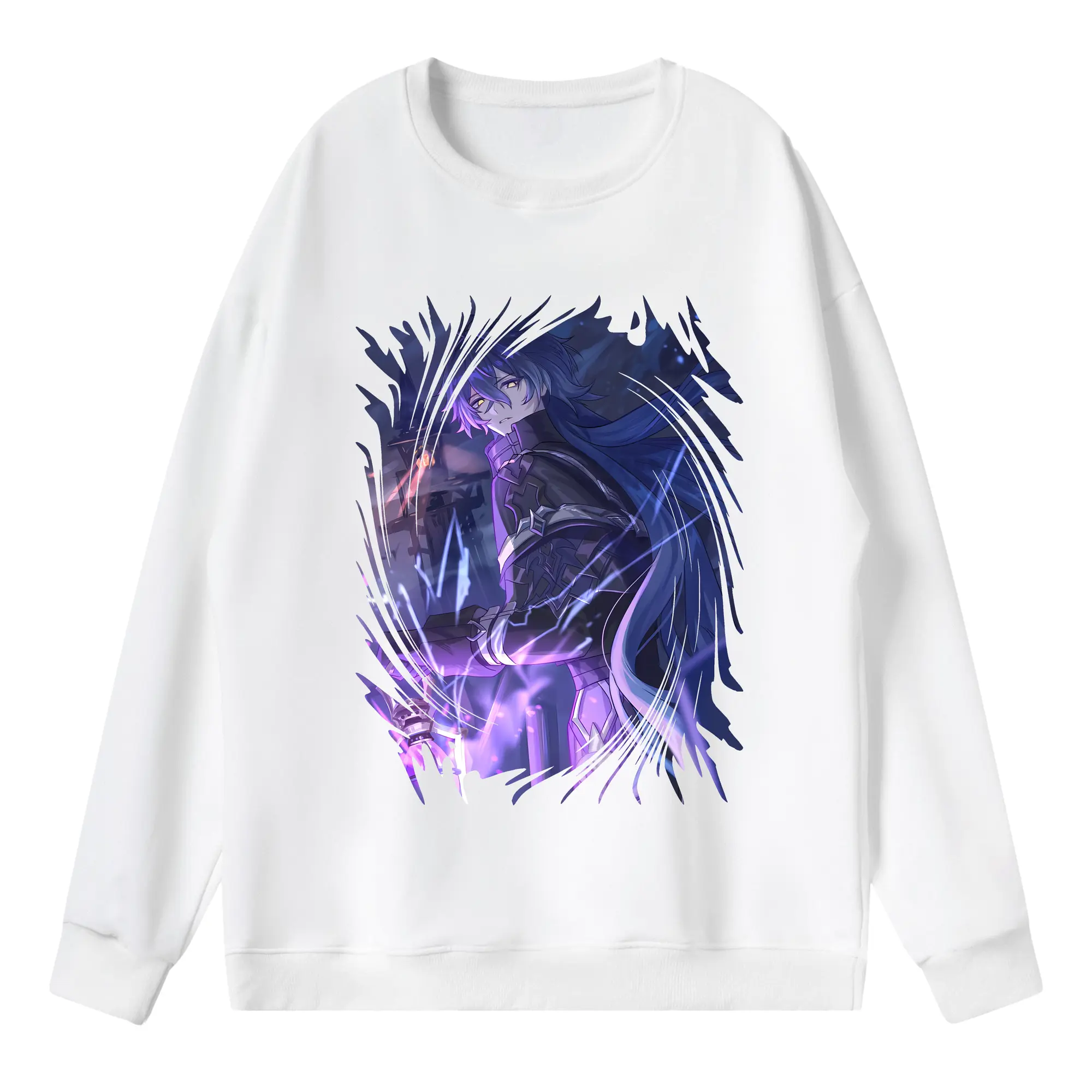 原 神 グッズ フリンズ - 薄手 クルーネック スウェット 裏毛260g · ポリエステル 春秋向け カジュアル 男女兼用 · トレーナー デイリー スポーツ 散歩に最適