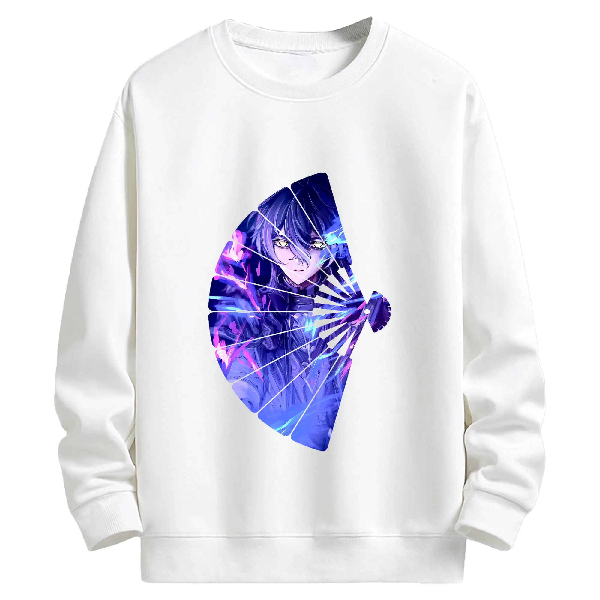 原 神 グッズ フリンズ - キッズ クルーネックスウェットシャツ ・ フロントプリント ・ 綿80％ ポリエステル20％ ・ 快適 通学 スポーツ 日常使い お散歩用