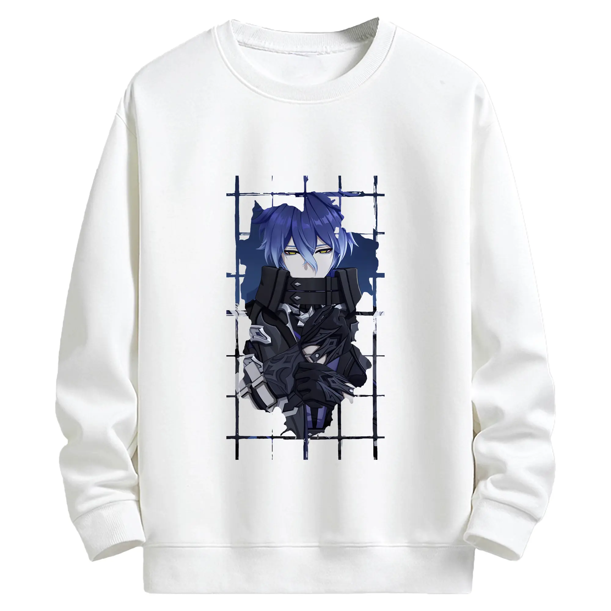 原 神 グッズ フリンズ - キッズ クルーネックスウェットシャツ ・ フロントプリント ・ 綿80％ ポリエステル20％ ・ 快適 通学 スポーツ 日常使い お散歩用