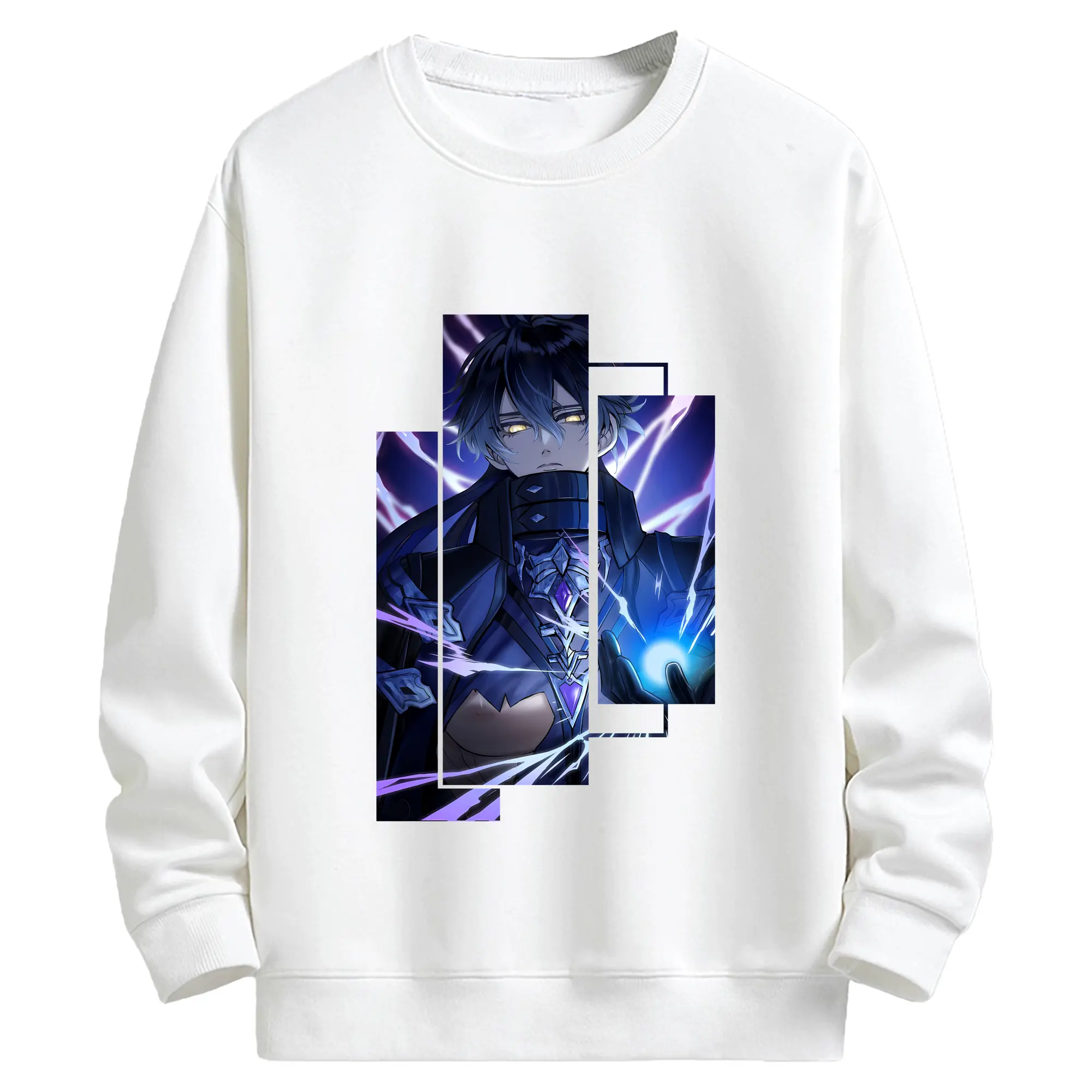 原 神 グッズ フリンズ - キッズ クルーネックスウェットシャツ ・ フロントプリント ・ 綿80％ ポリエステル20％ ・ 快適 通学 スポーツ 日常使い お散歩用