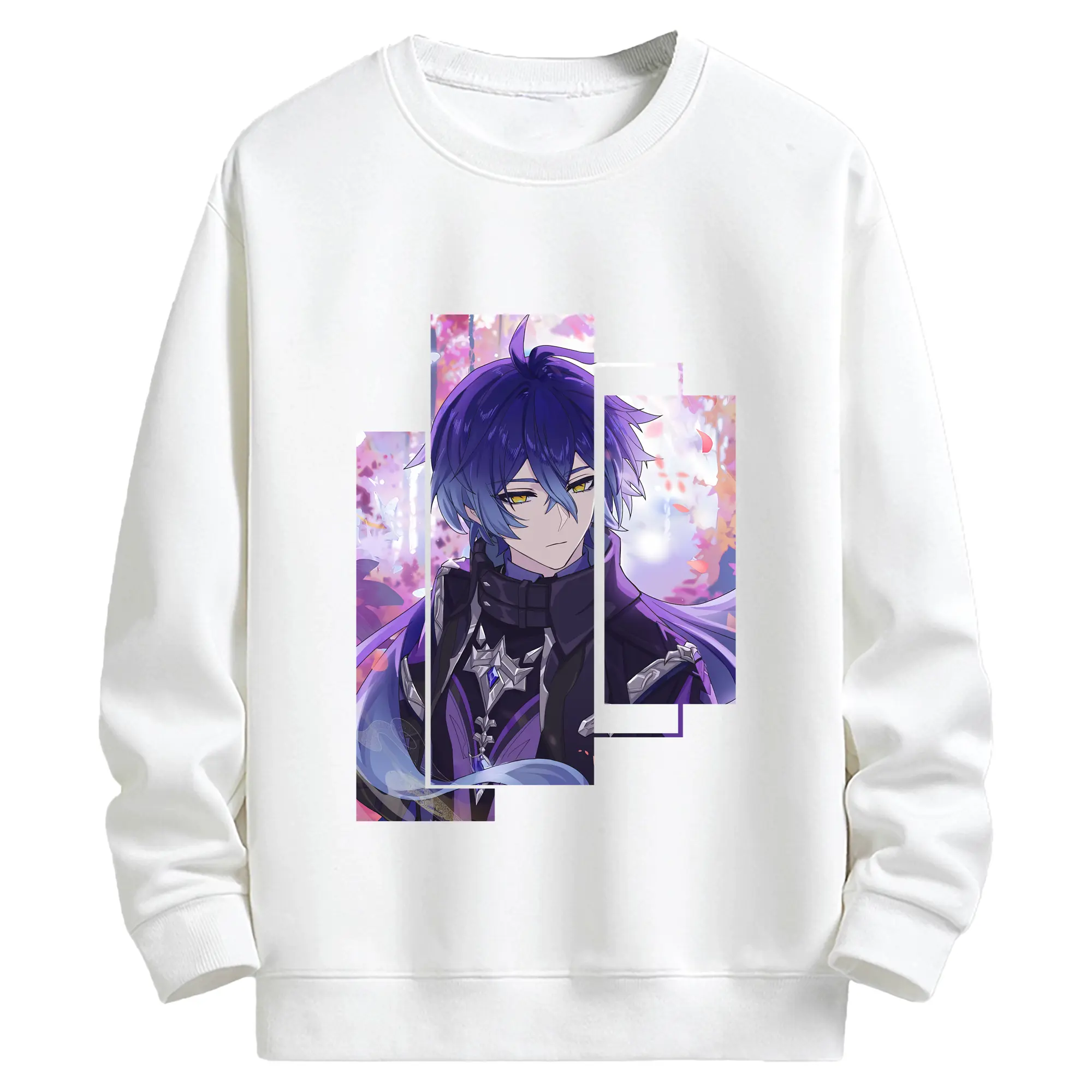 原 神 グッズ フリンズ - キッズ クルーネックスウェットシャツ ・ フロントプリント ・ 綿80％ ポリエステル20％ ・ 快適 通学 スポーツ 日常使い お散歩用