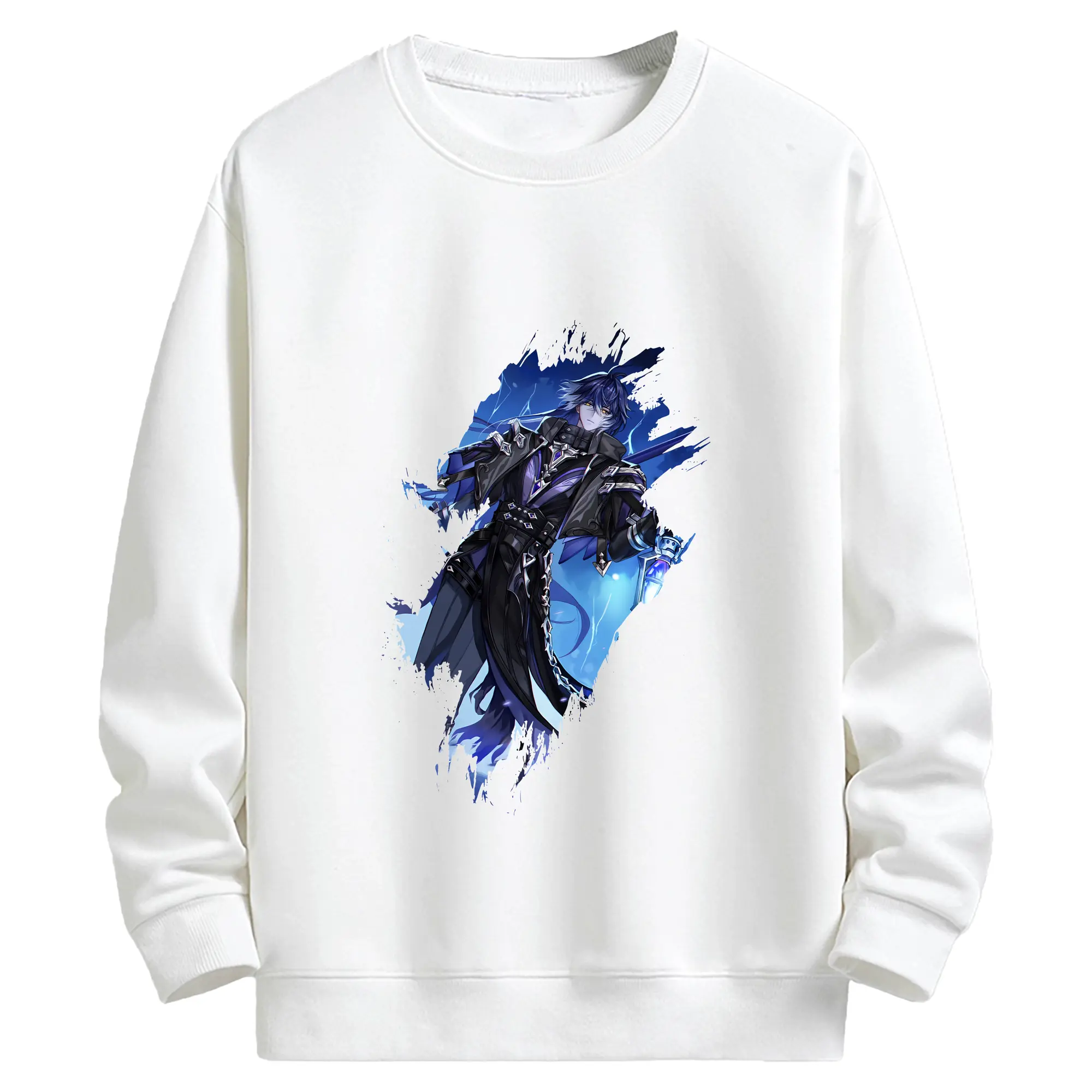 原 神 グッズ フリンズ - キッズ クルーネックスウェットシャツ ・ フロントプリント ・ 綿80％ ポリエステル20％ ・ 快適 通学 スポーツ 日常使い お散歩用