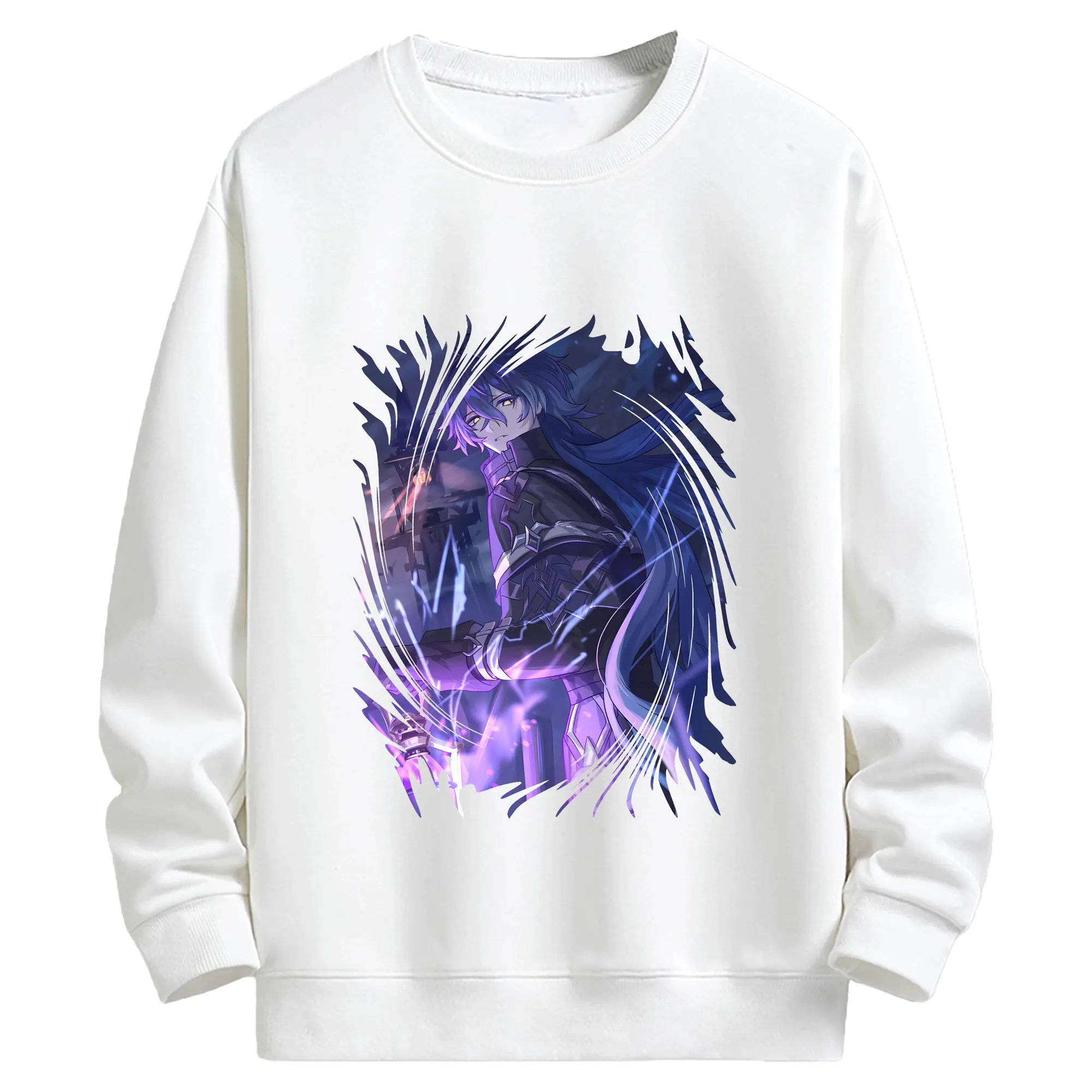 原 神 グッズ フリンズ - キッズ クルーネックスウェットシャツ ・ フロントプリント ・ 綿80％ ポリエステル20％ ・ 快適 通学 スポーツ 日常使い お散歩用