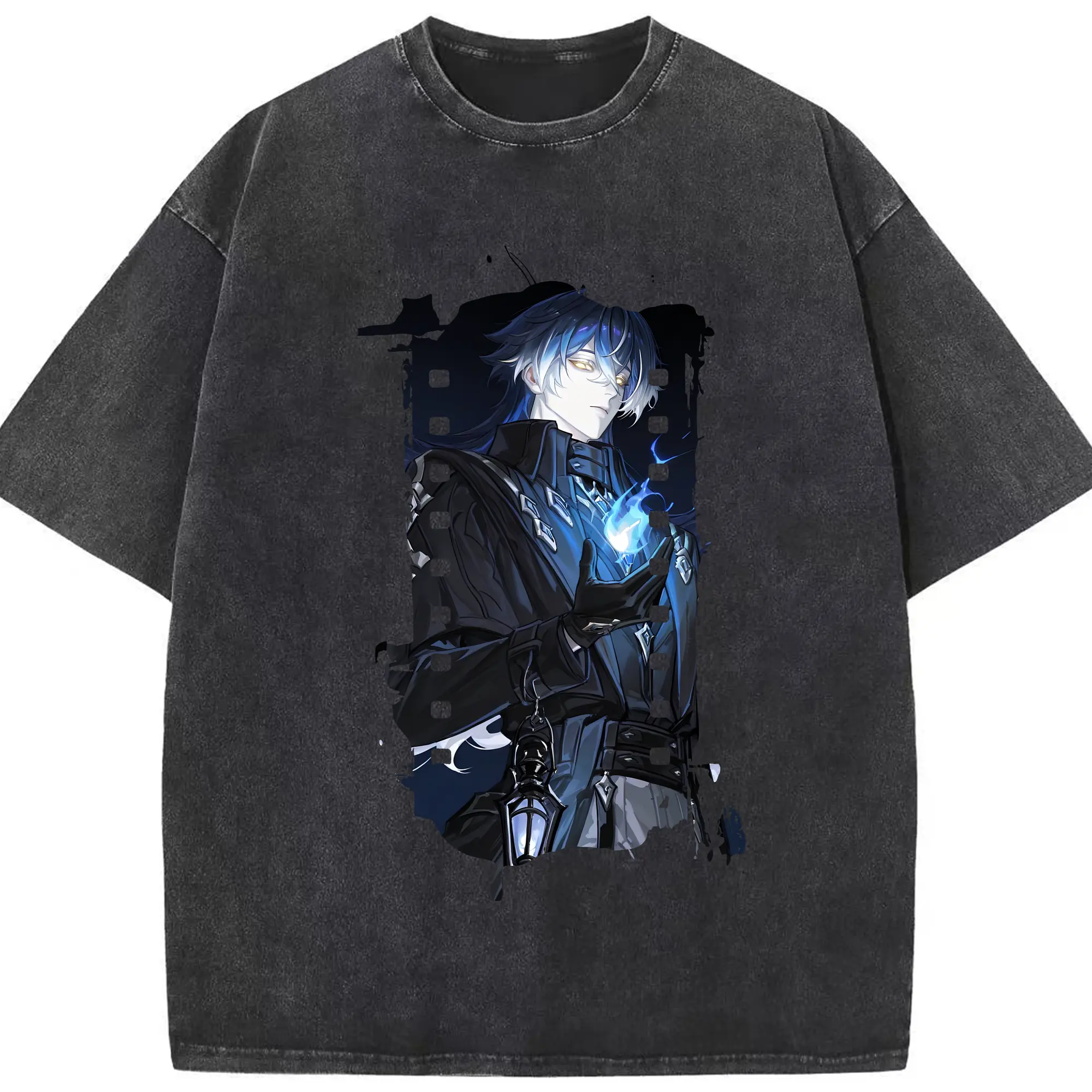 原 神 グッズ フリンズ - 綿100％ ヴィンテージ風 半袖Tシャツ ・ フロントプリント ・ 柔らか肌触り ・ 通気性 快適 ・ スポーツ カジュアル 外出用