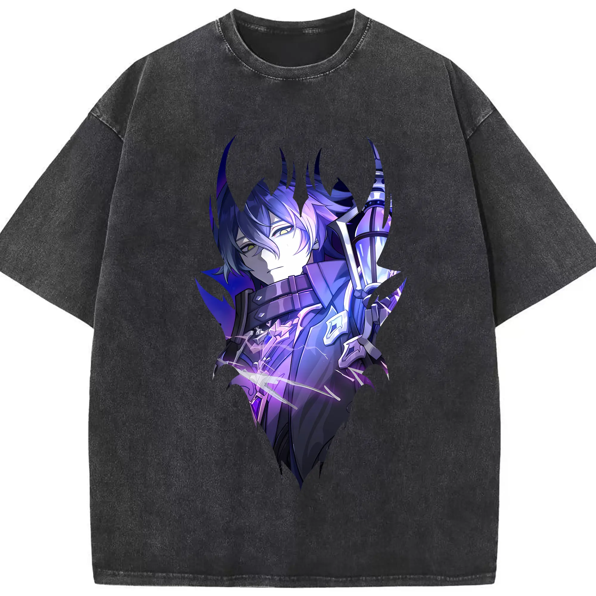 原 神 グッズ フリンズ - 綿100％ ヴィンテージ風 半袖Tシャツ ・ フロントプリント ・ 柔らか肌触り ・ 通気性 快適 ・ スポーツ カジュアル 外出用