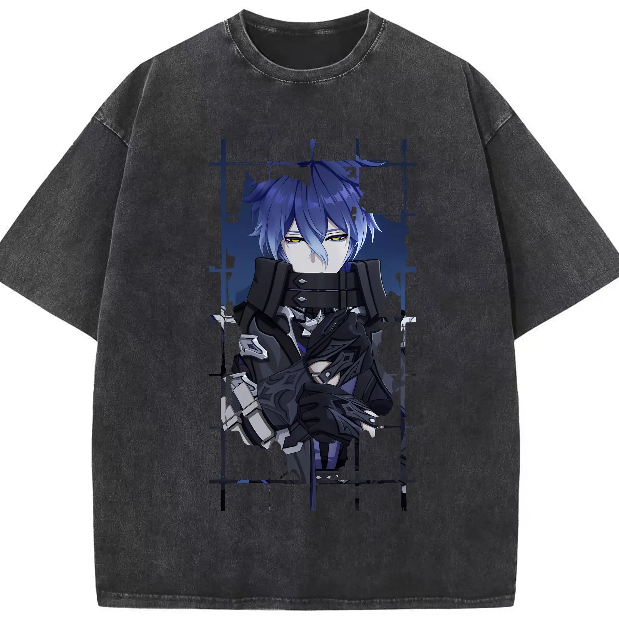 原 神 グッズ フリンズ - 綿100％ ヴィンテージ風 半袖Tシャツ ・ フロントプリント ・ 柔らか肌触り ・ 通気性 快適 ・ スポーツ カジュアル 外出用