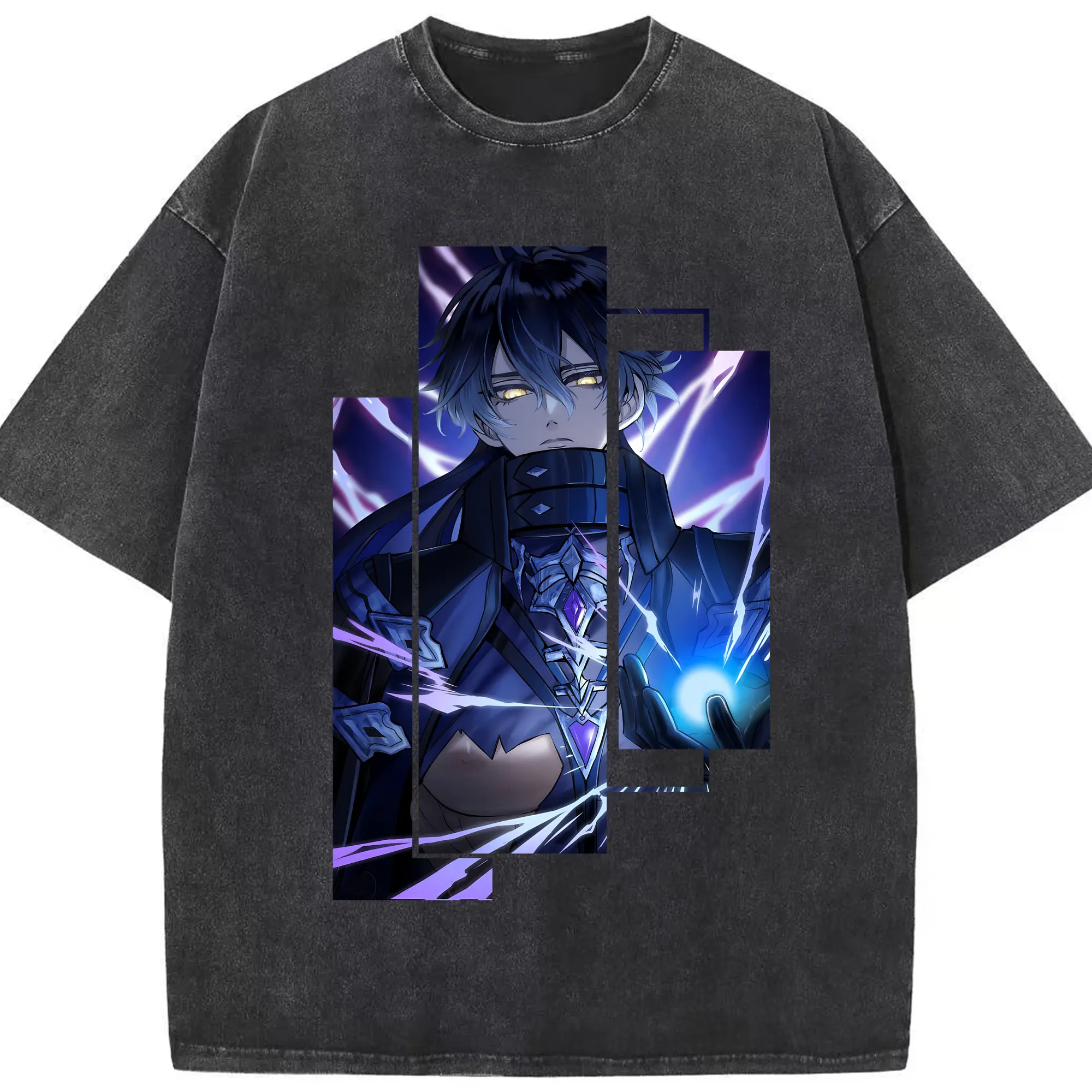 原 神 グッズ フリンズ - 綿100％ ヴィンテージ風 半袖Tシャツ ・ フロントプリント ・ 柔らか肌触り ・ 通気性 快適 ・ スポーツ カジュアル 外出用