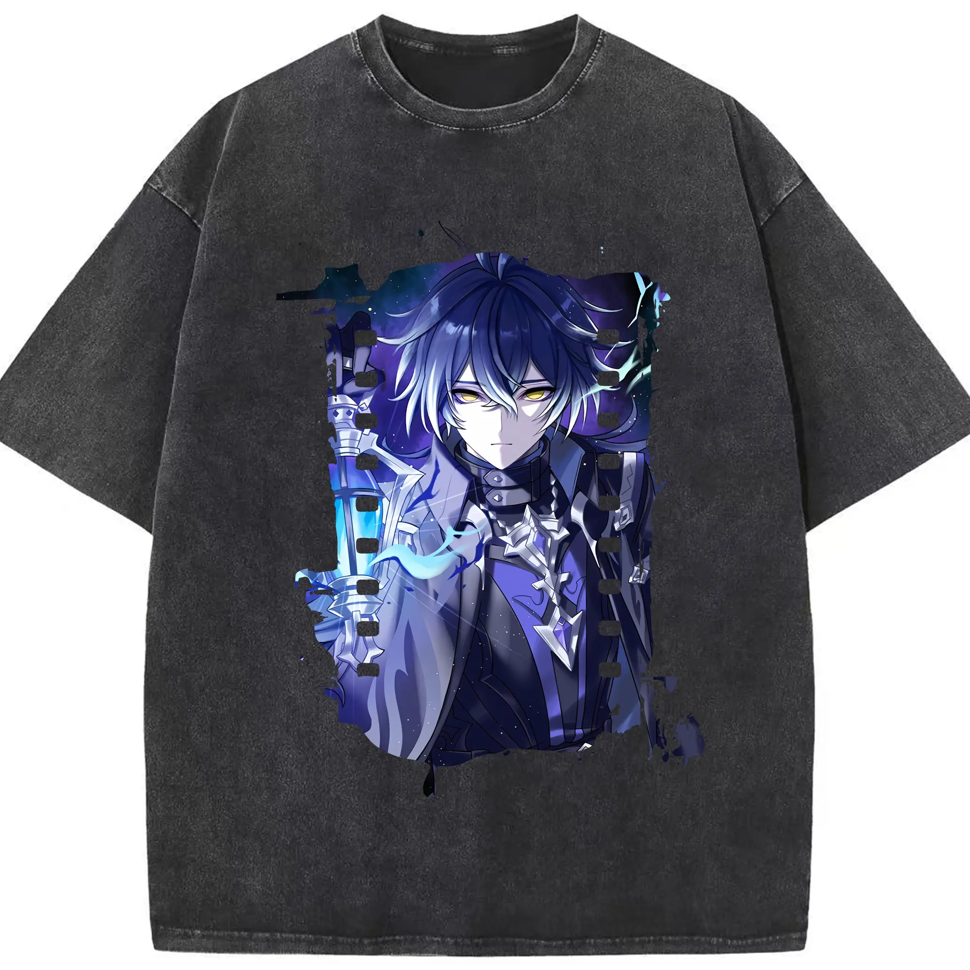 原 神 グッズ フリンズ - 綿100％ ヴィンテージ風 半袖Tシャツ ・ フロントプリント ・ 柔らか肌触り ・ 通気性 快適 ・ スポーツ カジュアル 外出用