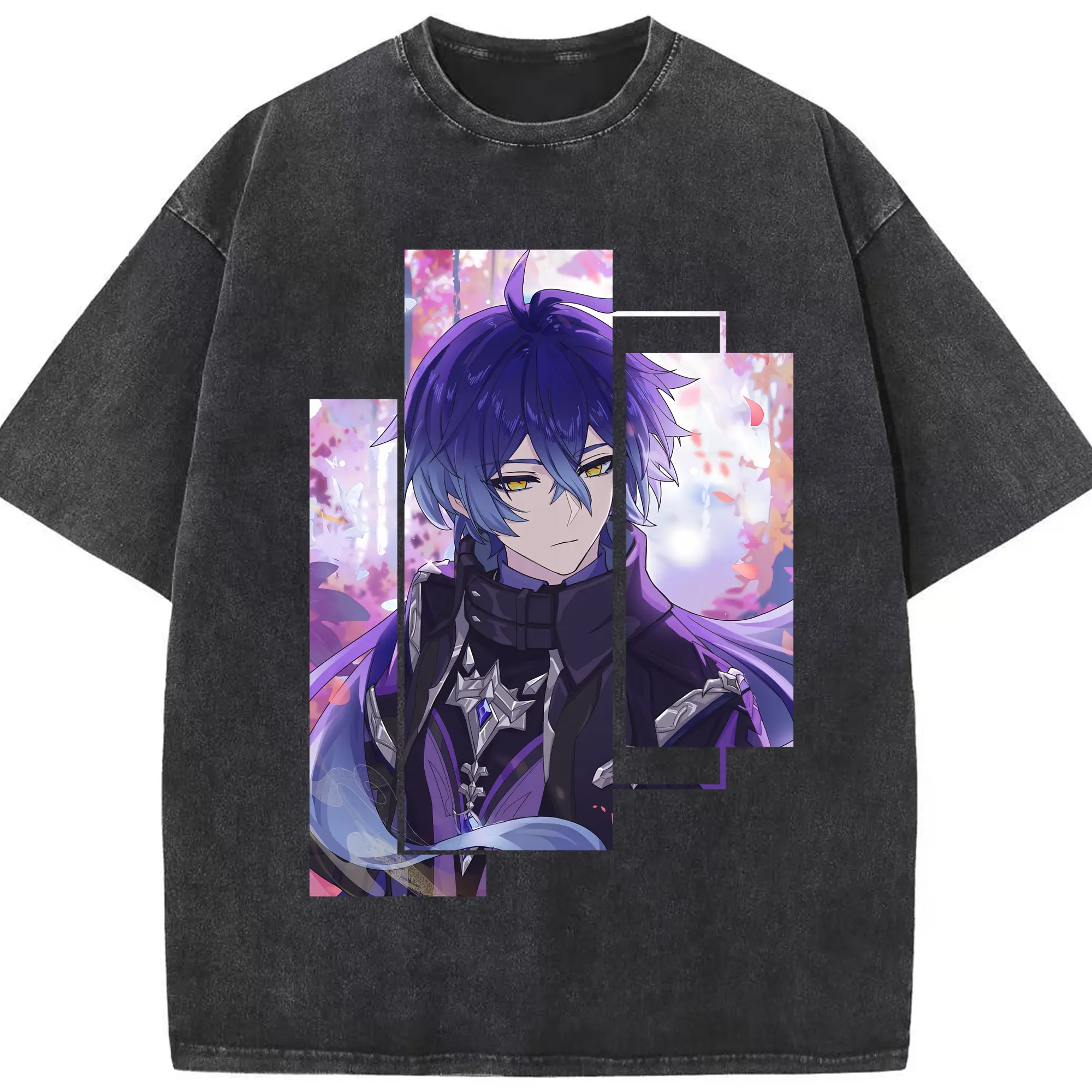 原 神 グッズ フリンズ - 綿100％ ヴィンテージ風 半袖Tシャツ ・ フロントプリント ・ 柔らか肌触り ・ 通気性 快適 ・ スポーツ カジュアル 外出用