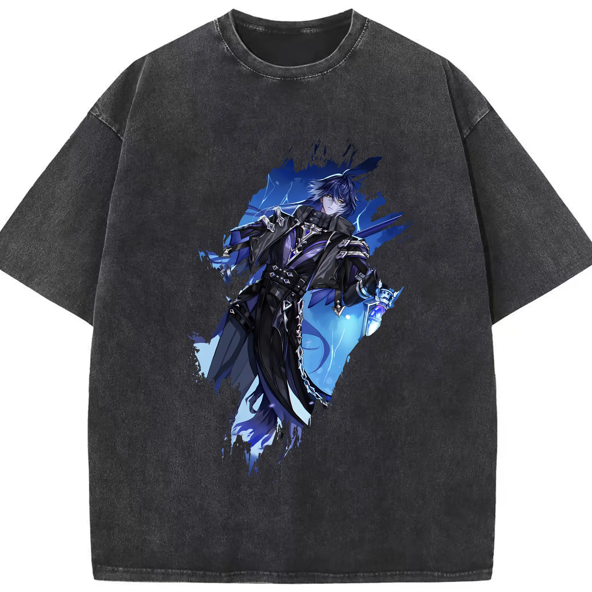 原 神 グッズ フリンズ - 綿100％ ヴィンテージ風 半袖Tシャツ ・ フロントプリント ・ 柔らか肌触り ・ 通気性 快適 ・ スポーツ カジュアル 外出用