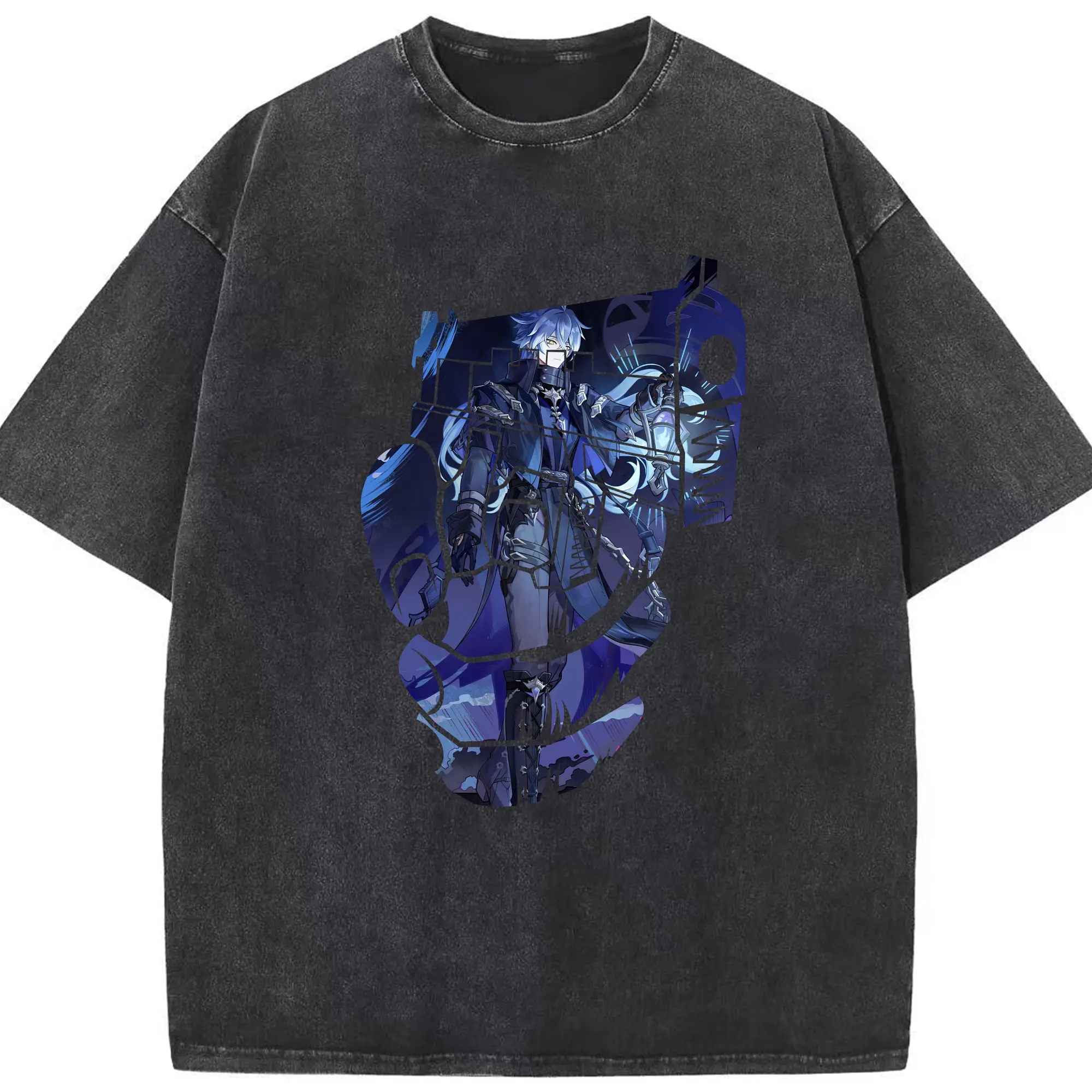 原 神 グッズ フリンズ - 綿100％ ヴィンテージ風 半袖Tシャツ ・ フロントプリント ・ 柔らか肌触り ・ 通気性 快適 ・ スポーツ カジュアル 外出用