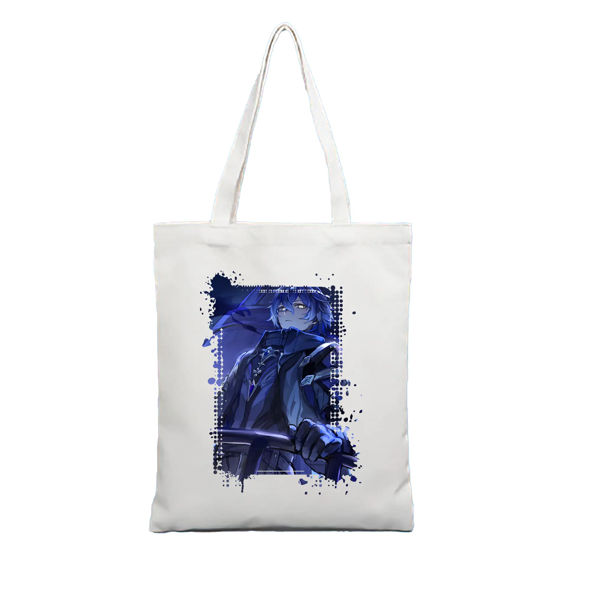 原 神 グッズ フリンズ - 縦型キャンバス手提げバッグ（トートバッグ） ・ キャンバス素材 ・ ショッピング用 ・ 軽量 丈夫 お手入れ簡単