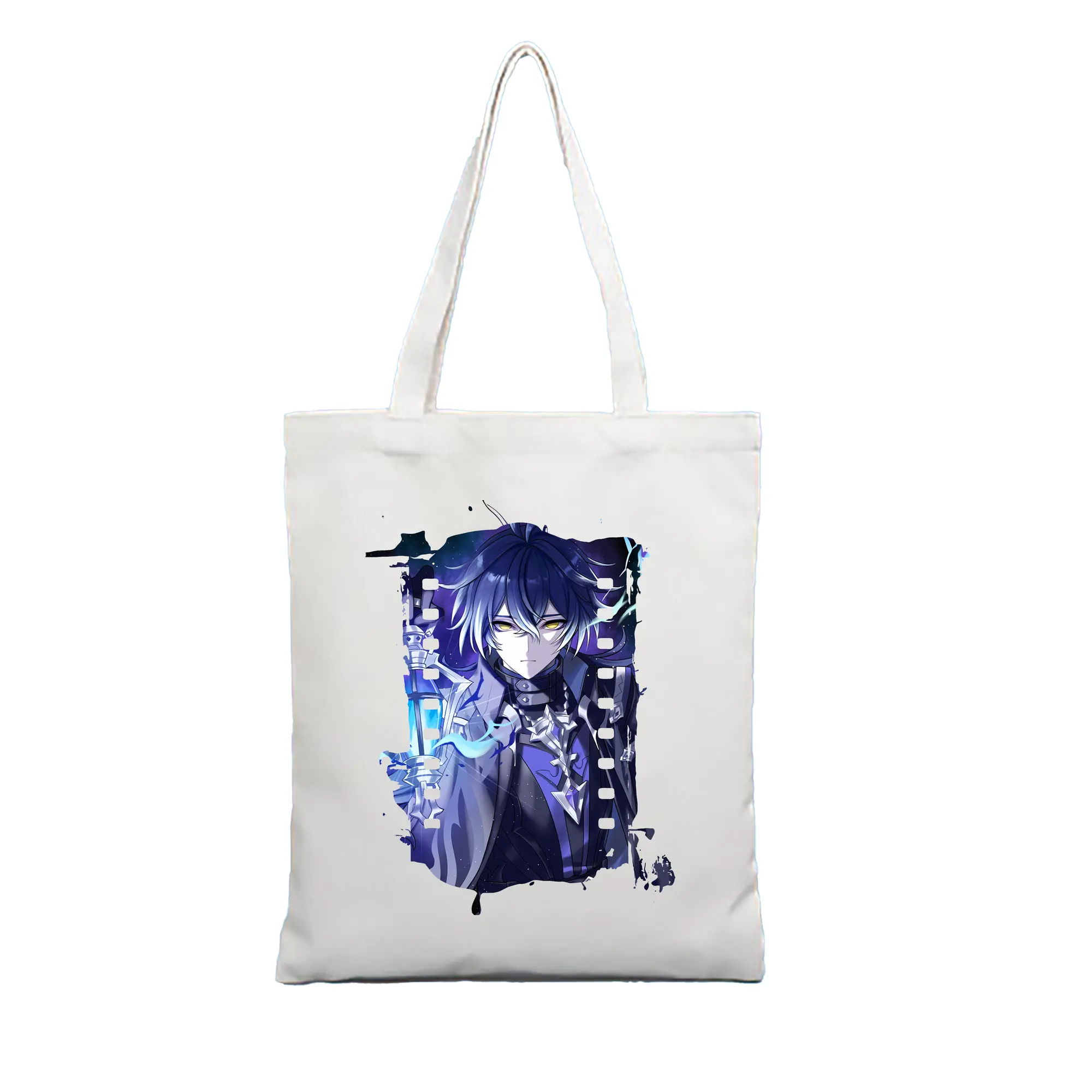 原 神 グッズ フリンズ - 縦型キャンバス手提げバッグ（トートバッグ） ・ キャンバス素材 ・ ショッピング用 ・ 軽量 丈夫 お手入れ簡単