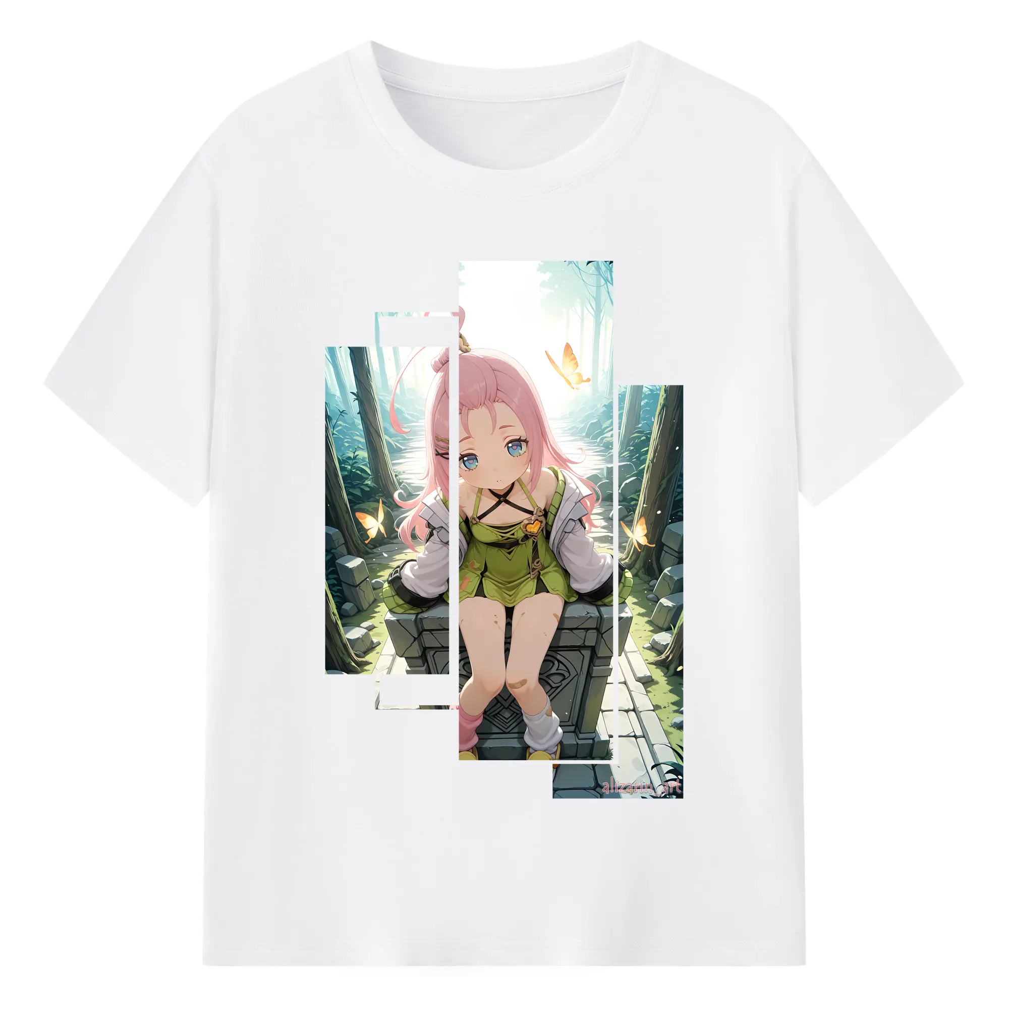 原 神 グッズ アイノ - 綿100％ 半袖Tシャツ ・ フロントプリント ・ 快適 通気性 ・ 日常使い 散歩 スポーツ用