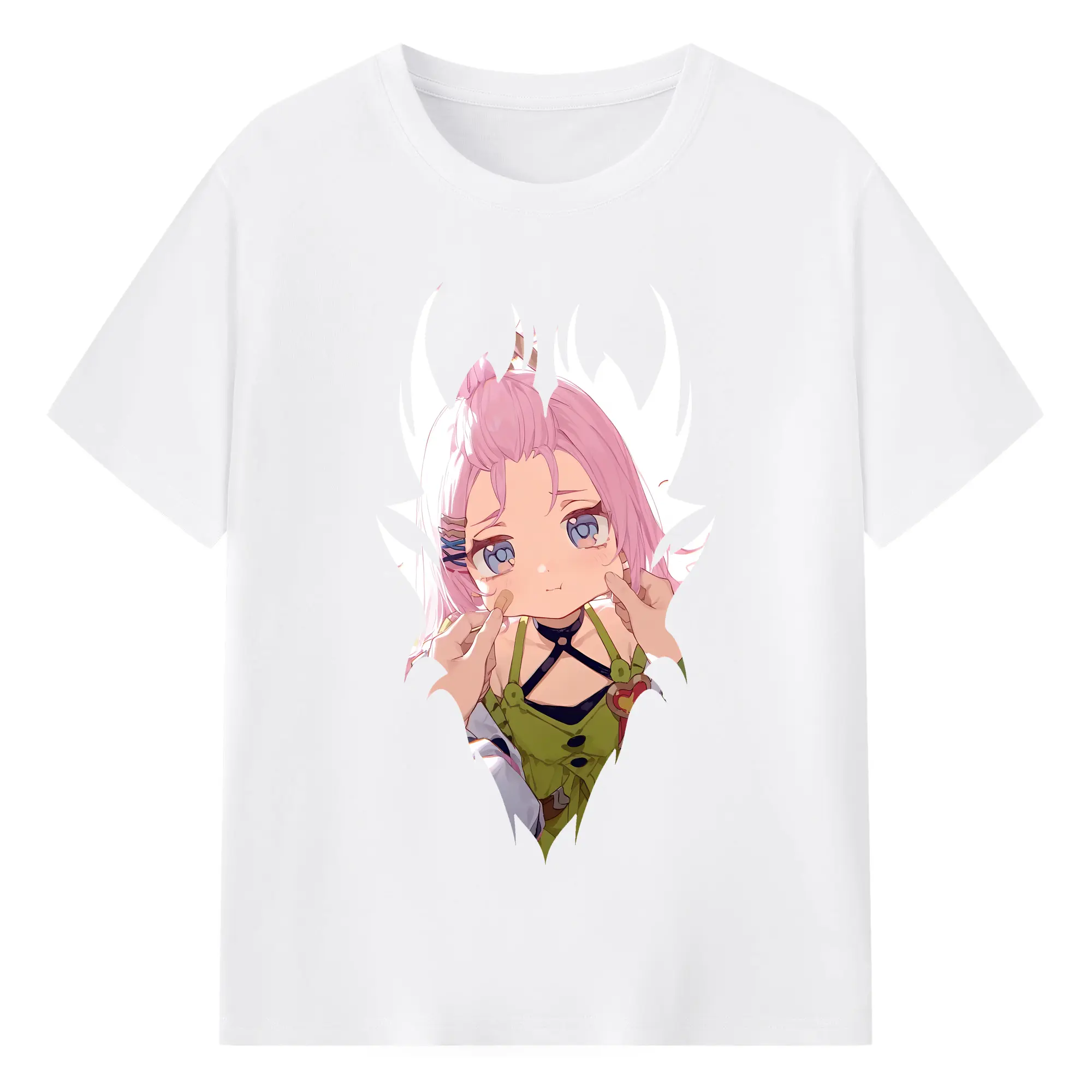 原 神 グッズ アイノ - 綿100％ 半袖Tシャツ ・ フロントプリント ・ 快適 通気性 ・ 日常使い 散歩 スポーツ用