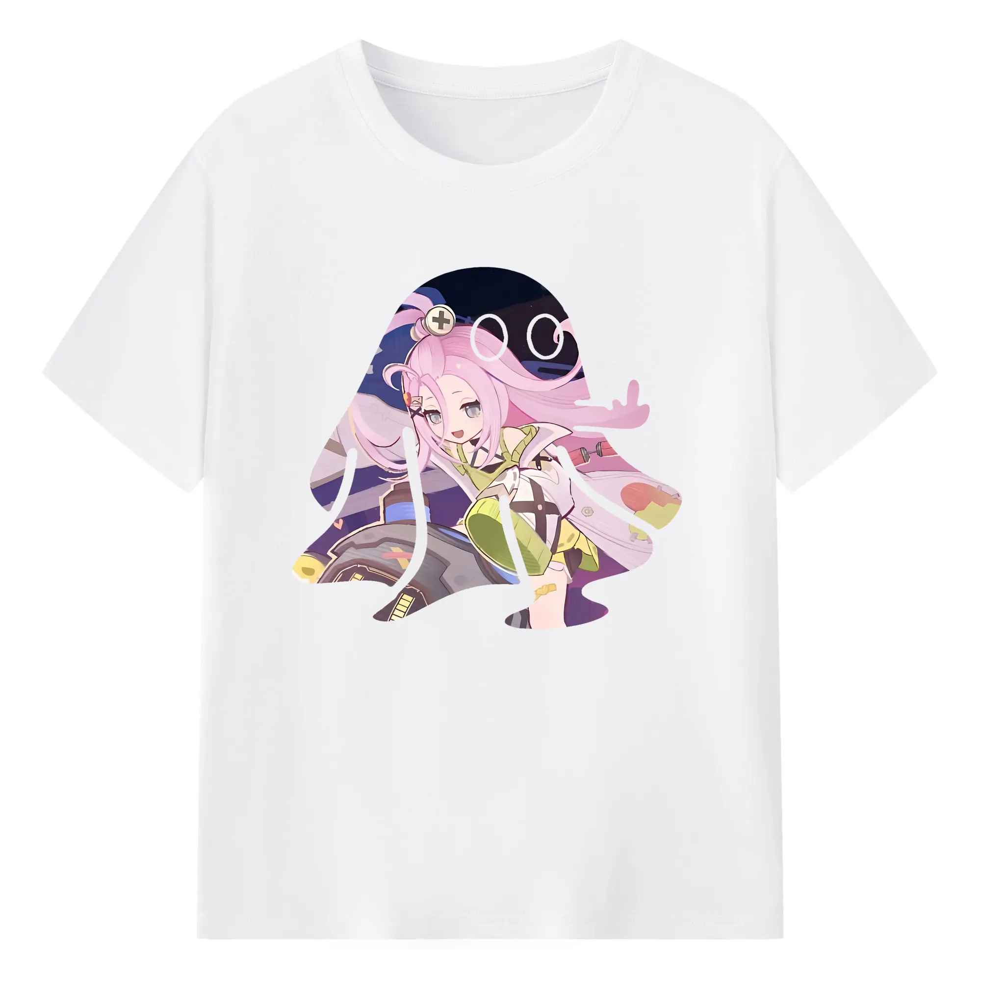 原 神 グッズ アイノ - 綿100％ 半袖Tシャツ ・ フロントプリント ・ 快適 通気性 ・ 日常使い 散歩 スポーツ用