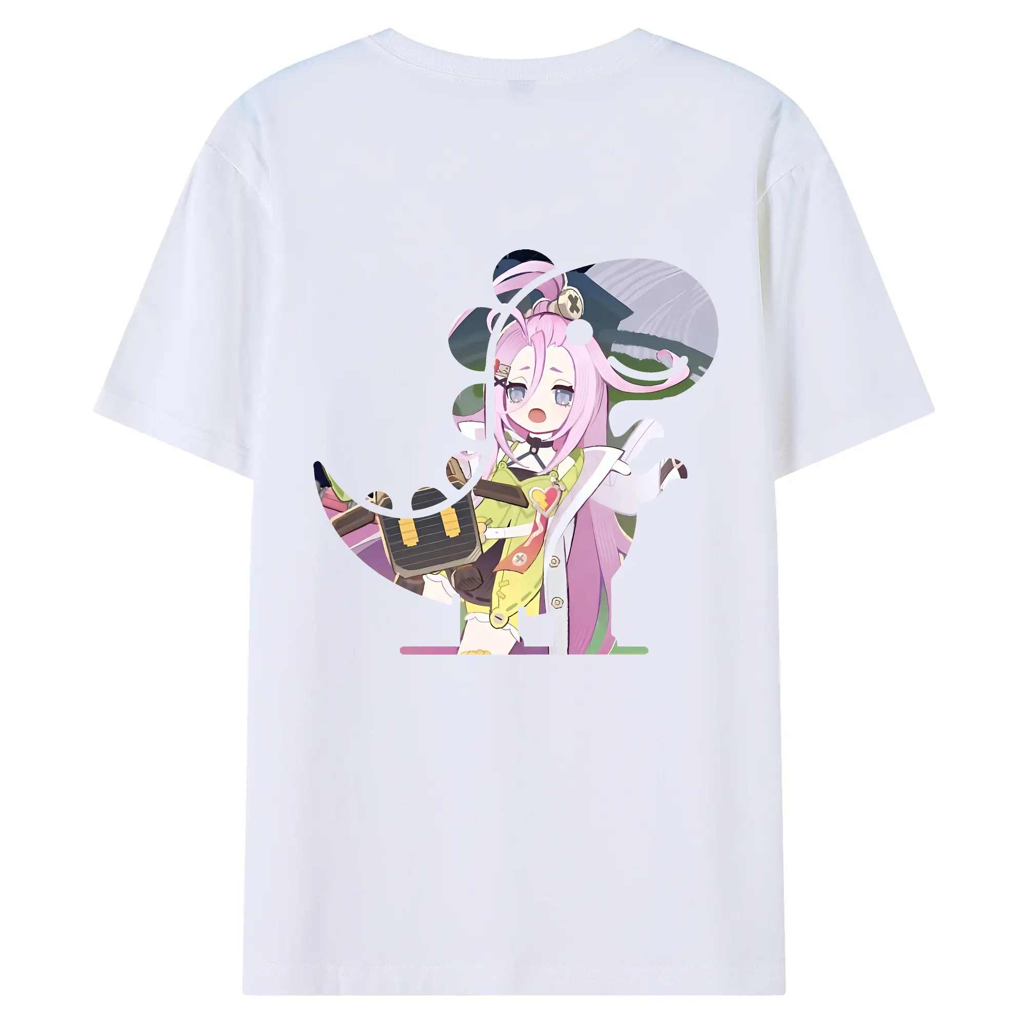 原 神 グッズ アイノ - 綿100％ 半袖Tシャツ ・ バックプリント ・ 快適 通気性 ・ 日常使い 散歩 スポーツ用