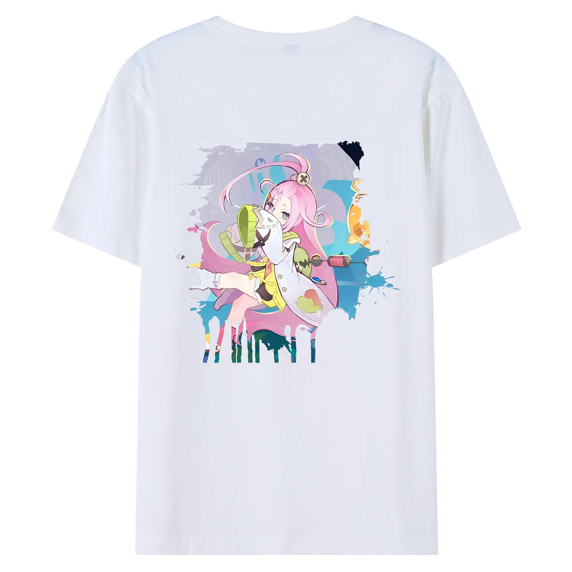 原 神 グッズ アイノ - 綿100％ 半袖Tシャツ ・ バックプリント ・ 快適 通気性 ・ 日常使い 散歩 スポーツ用