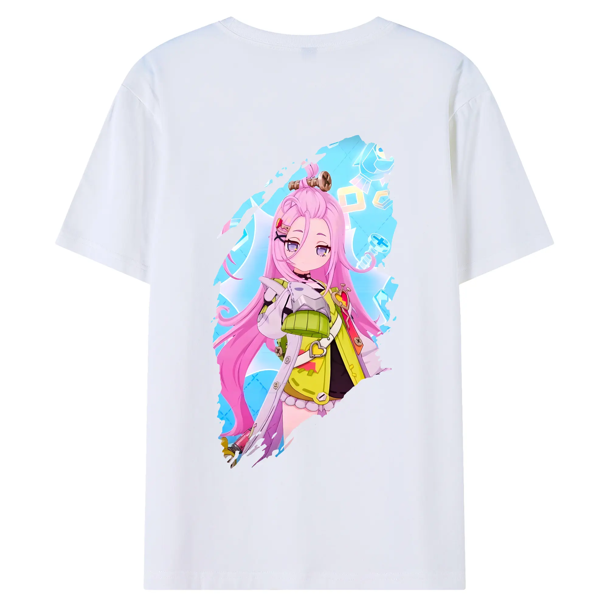 原 神 グッズ アイノ - 綿100％ 半袖Tシャツ ・ バックプリント ・ 快適 通気性 ・ 日常使い 散歩 スポーツ用