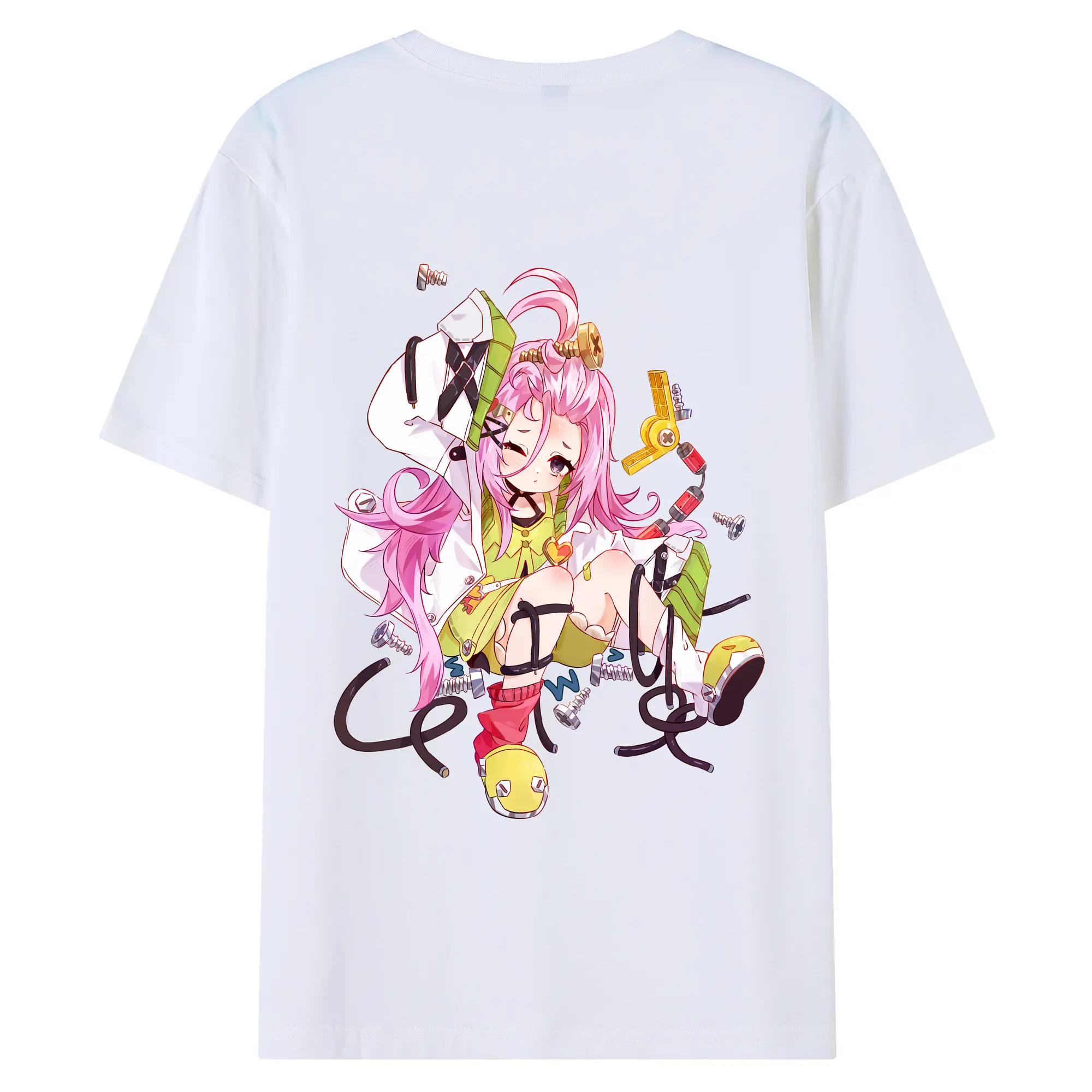 原 神 グッズ アイノ - 綿100％ 半袖Tシャツ ・ バックプリント ・ 快適 通気性 ・ 日常使い 散歩 スポーツ用