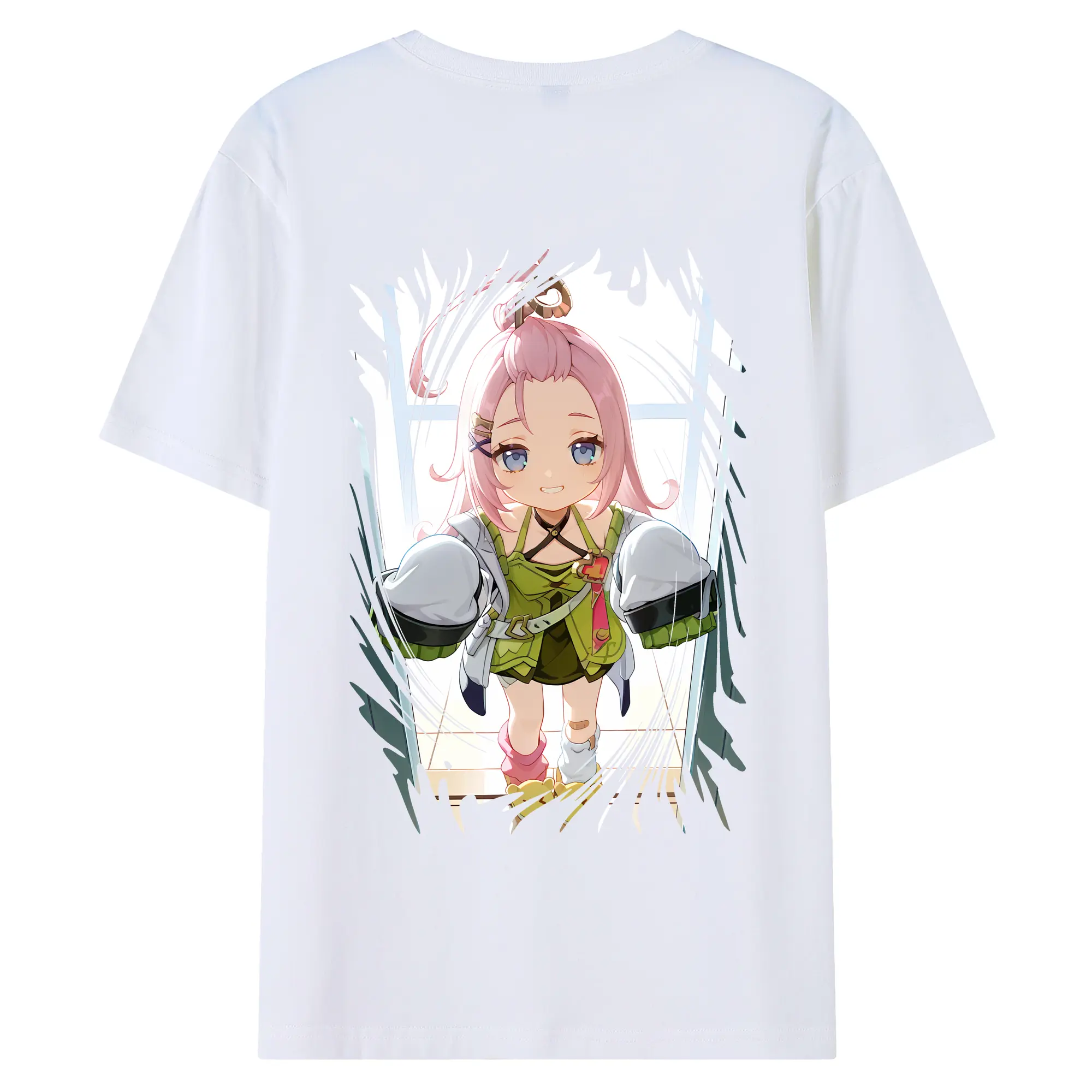 原 神 グッズ アイノ - 綿100％ 半袖Tシャツ ・ バックプリント ・ 快適 通気性 ・ 日常使い 散歩 スポーツ用