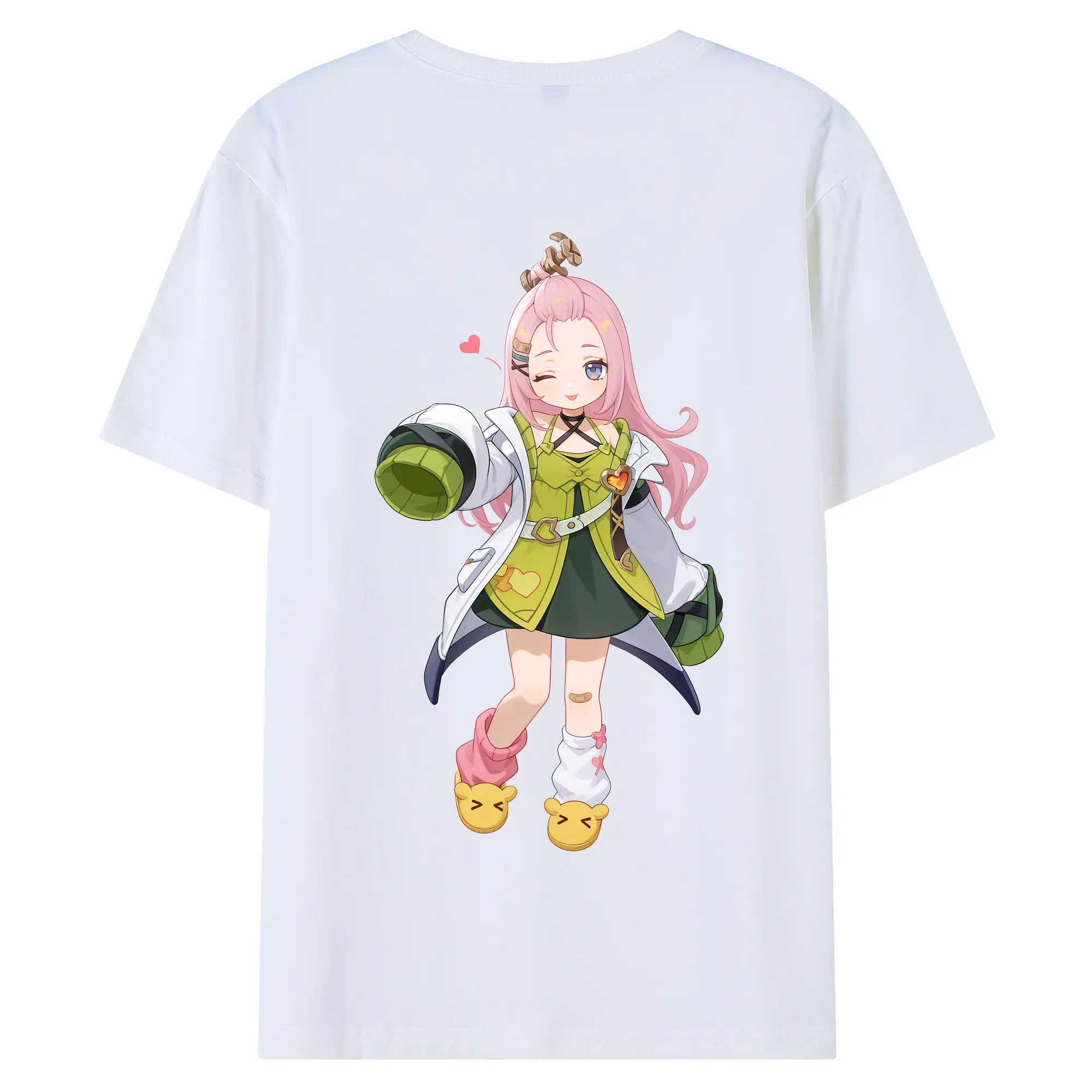 原 神 グッズ アイノ - 綿100％ 半袖Tシャツ ・ バックプリント ・ 快適 通気性 ・ 日常使い 散歩 スポーツ用