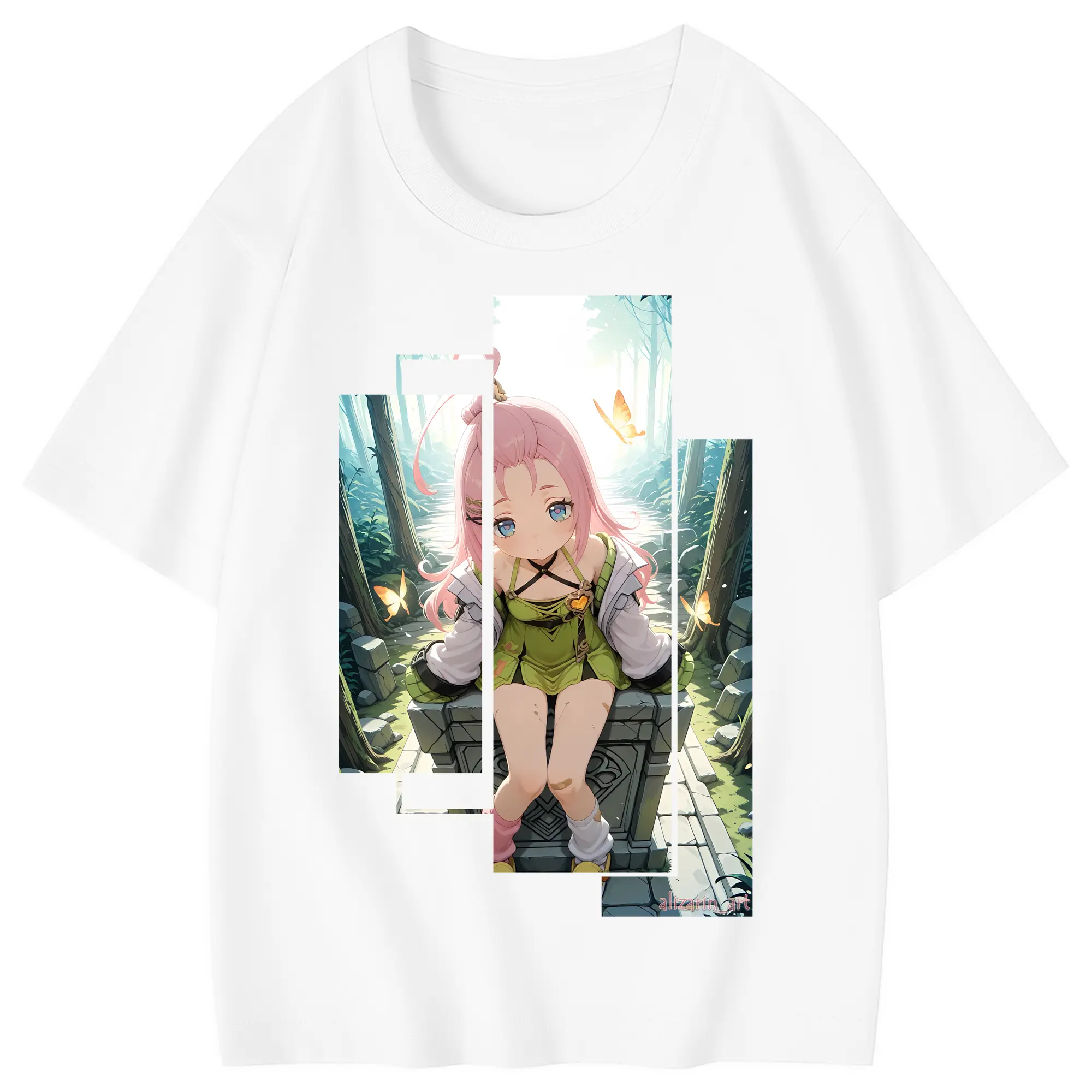 原 神 グッズ アイノ - 綿100％ キッズTシャツ ・ フロントプリント ・ 快適 通気性 ・ スポーツ カジュアル 散歩用