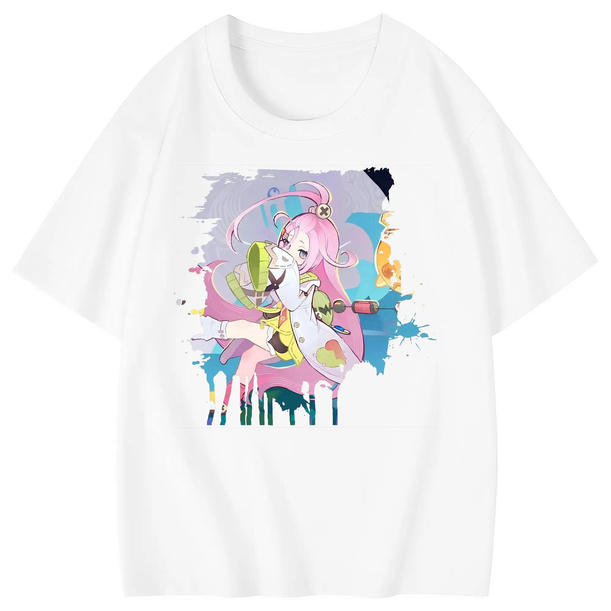 原 神 グッズ アイノ - 綿100％ キッズTシャツ ・ フロントプリント ・ 快適 通気性 ・ スポーツ カジュアル 散歩用