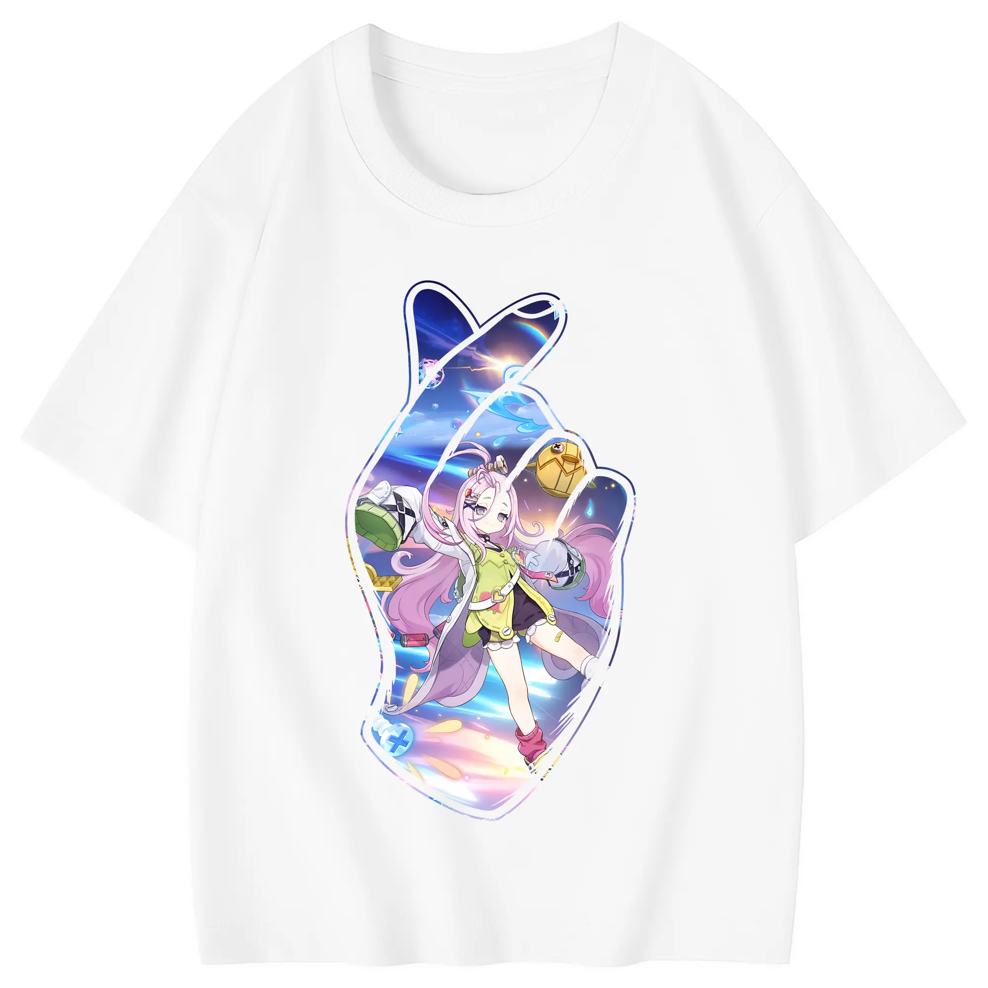 原 神 グッズ アイノ - 綿100％ キッズTシャツ ・ フロントプリント ・ 快適 通気性 ・ スポーツ カジュアル 散歩用