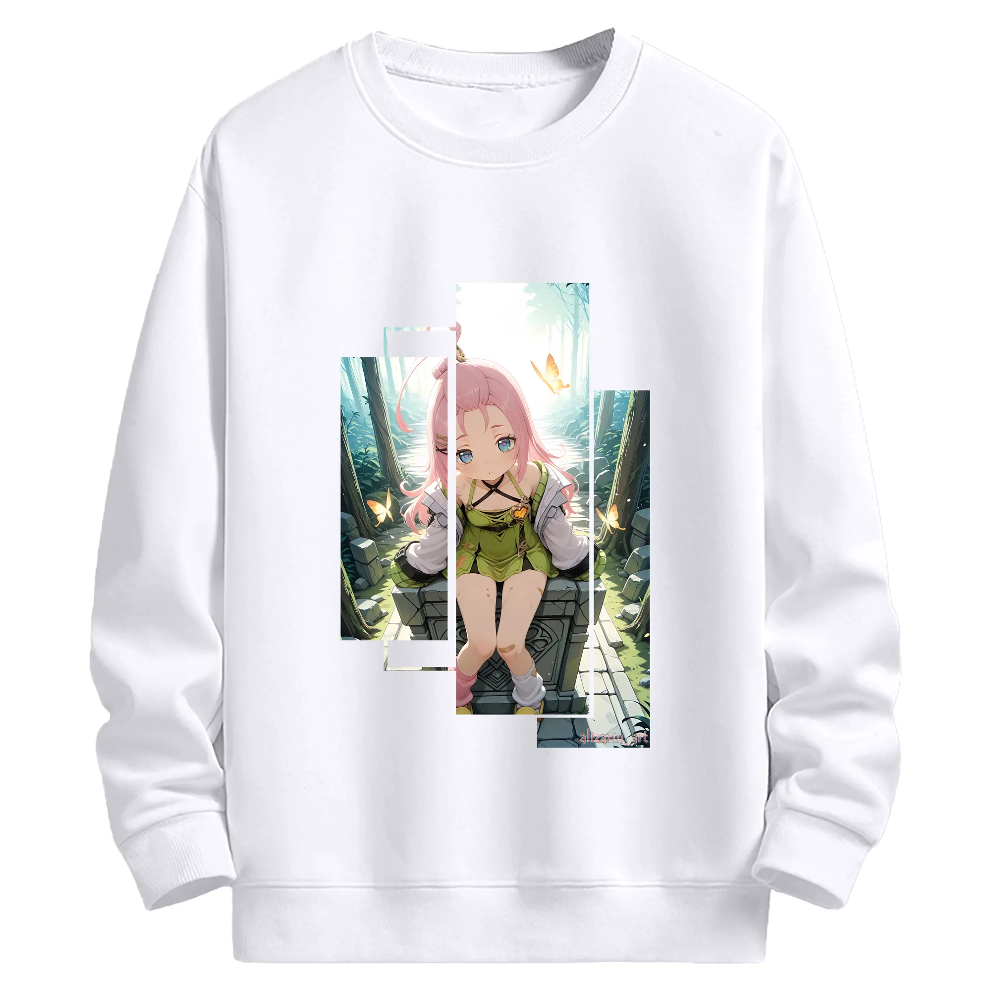 原 神 グッズ アイノ - 高品質 クルーネック スウェット ・ コットン59％ ポリエステル41％ ・ ユニセックス 長袖 トレーナー ・ カジュアル デイリー スポーツ 散歩用