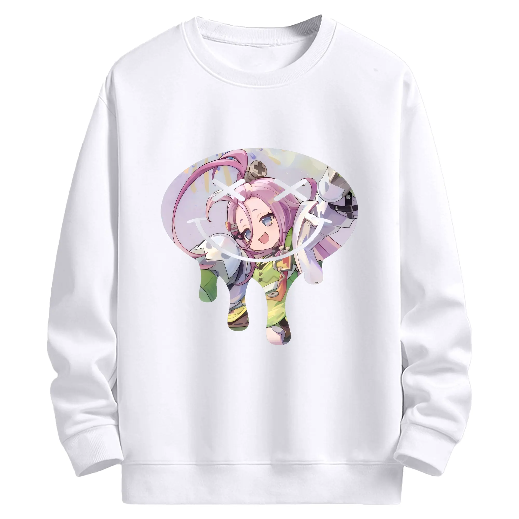 原 神 グッズ アイノ - 高品質 クルーネック スウェット ・ コットン59％ ポリエステル41％ ・ ユニセックス 長袖 トレーナー ・ カジュアル デイリー スポーツ 散歩用