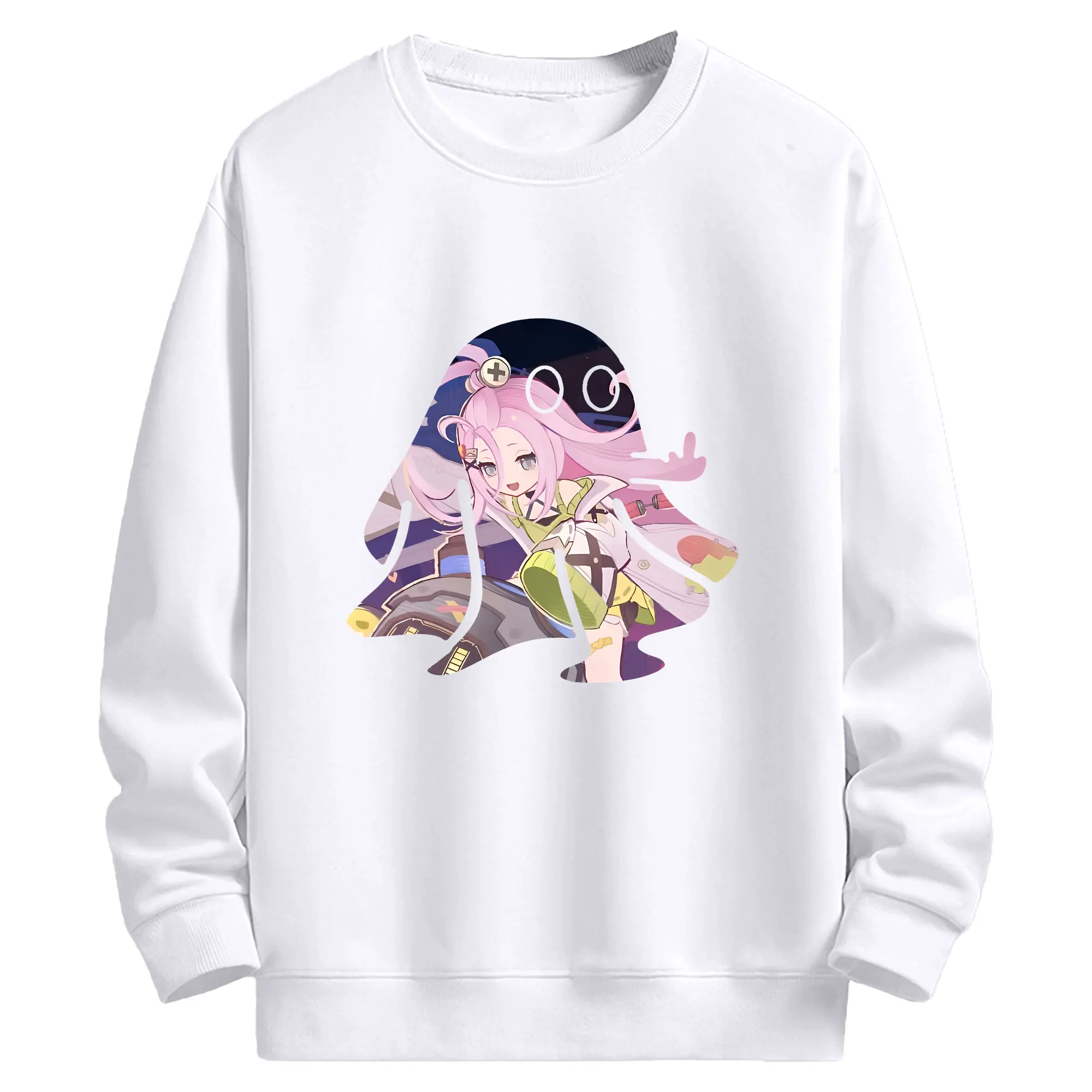 原 神 グッズ アイノ - 高品質 クルーネック スウェット ・ コットン59％ ポリエステル41％ ・ ユニセックス 長袖 トレーナー ・ カジュアル デイリー スポーツ 散歩用