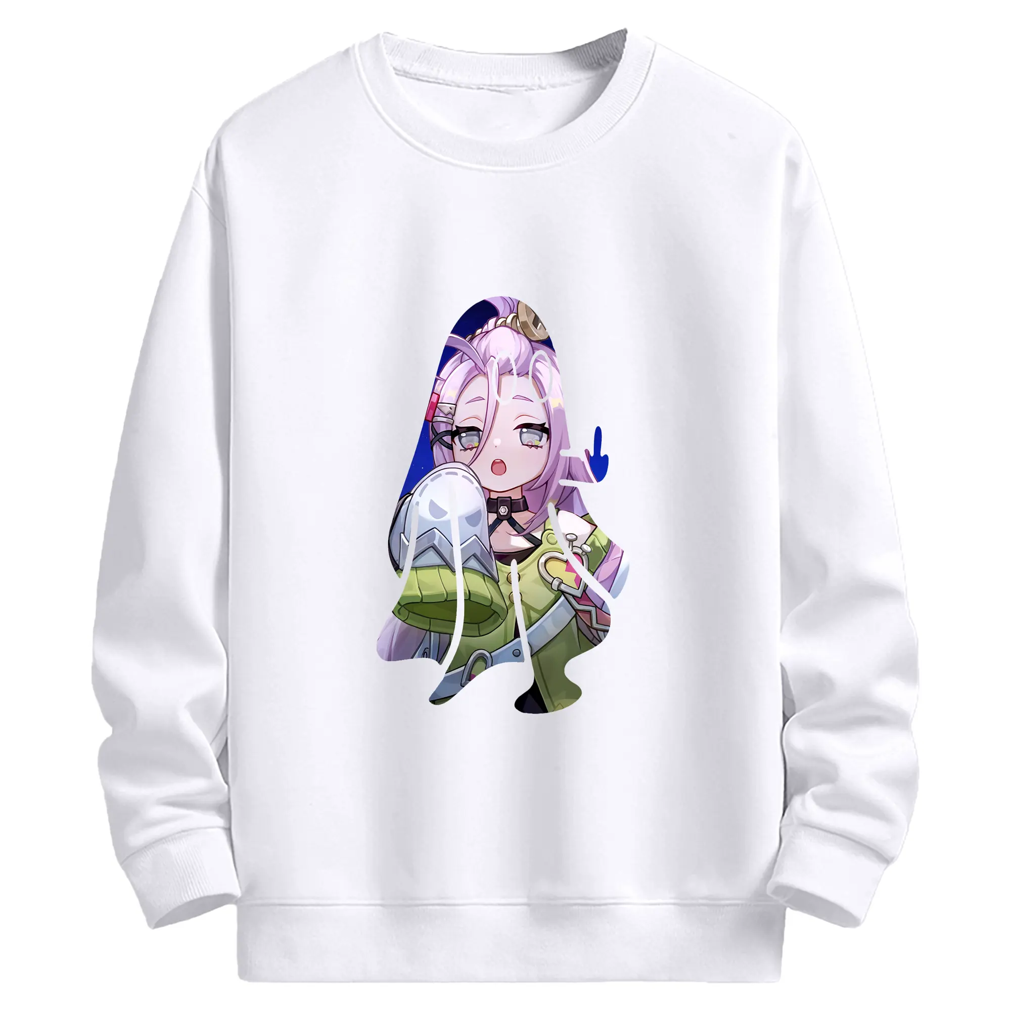 原 神 グッズ アイノ - 高品質 クルーネック スウェット ・ コットン59％ ポリエステル41％ ・ ユニセックス 長袖 トレーナー ・ カジュアル デイリー スポーツ 散歩用