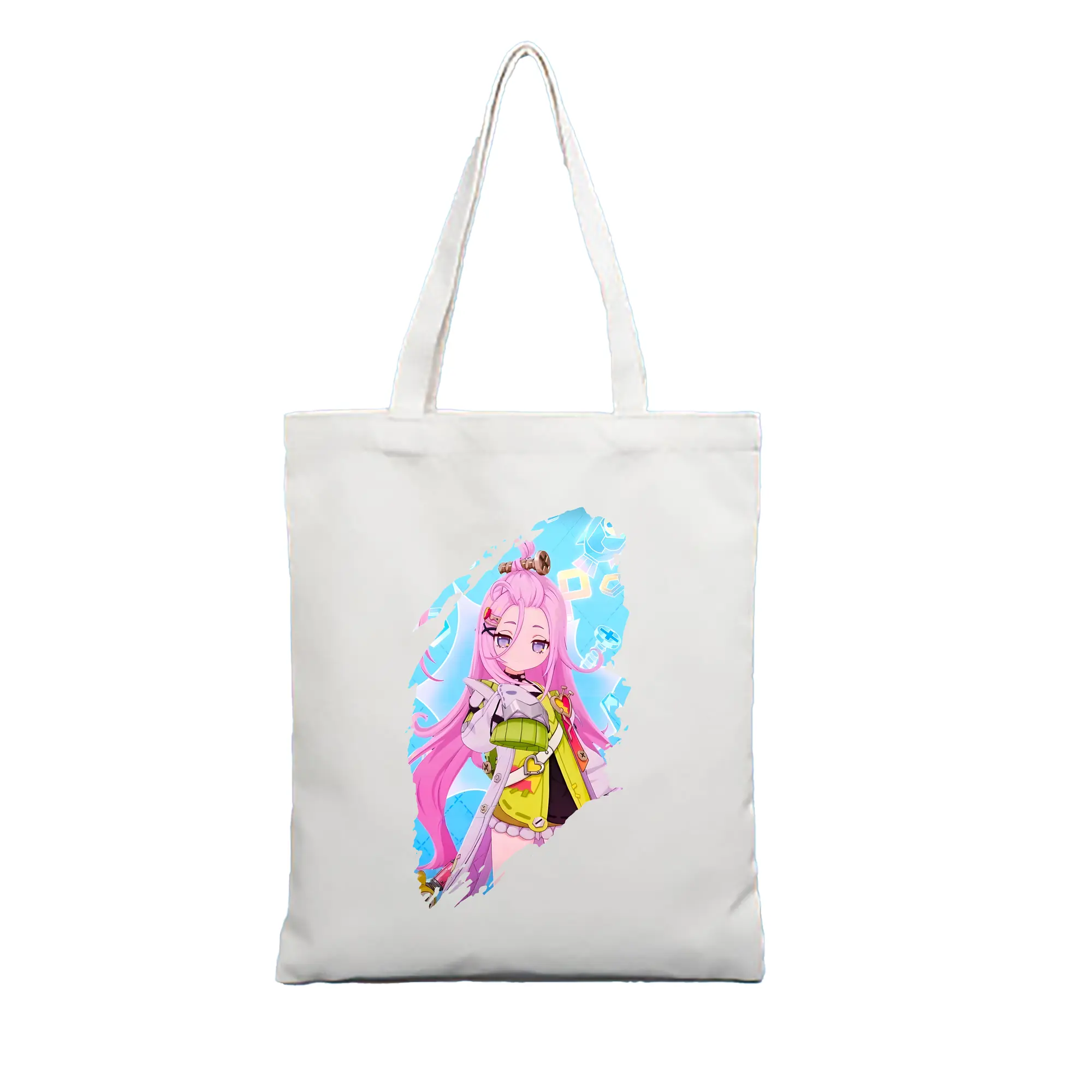 原 神 グッズ アイノ - 縦型キャンバス手提げバッグ（トートバッグ） ・ キャンバス素材 ・ ショッピング用 ・ 軽量 丈夫 お手入れ簡単