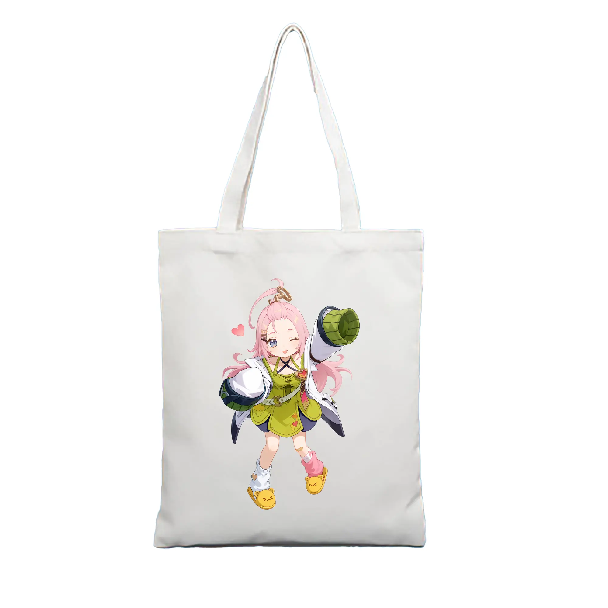 原 神 グッズ アイノ - 縦型キャンバス手提げバッグ（トートバッグ） ・ キャンバス素材 ・ ショッピング用 ・ 軽量 丈夫 お手入れ簡単