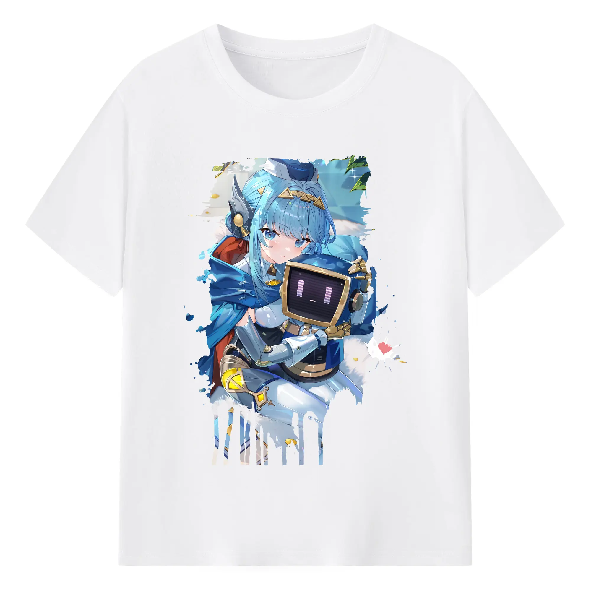 原 神 グッズ イネファ - 綿100％ 半袖Tシャツ ・ フロントプリント ・ 快適 通気性 ・ 日常使い 散歩 スポーツ用