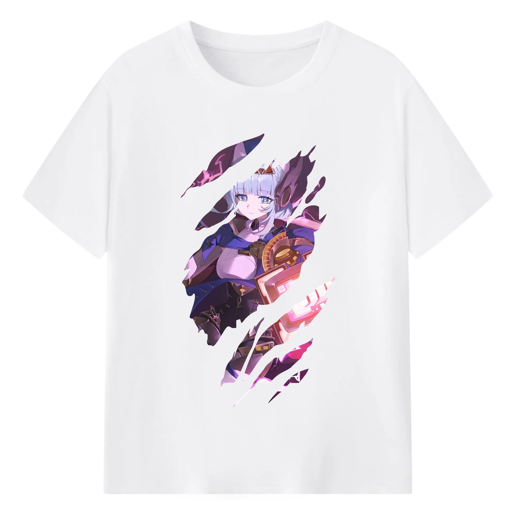 原 神 グッズ イネファ - 綿100％ 半袖Tシャツ ・ フロントプリント ・ 快適 通気性 ・ 日常使い 散歩 スポーツ用