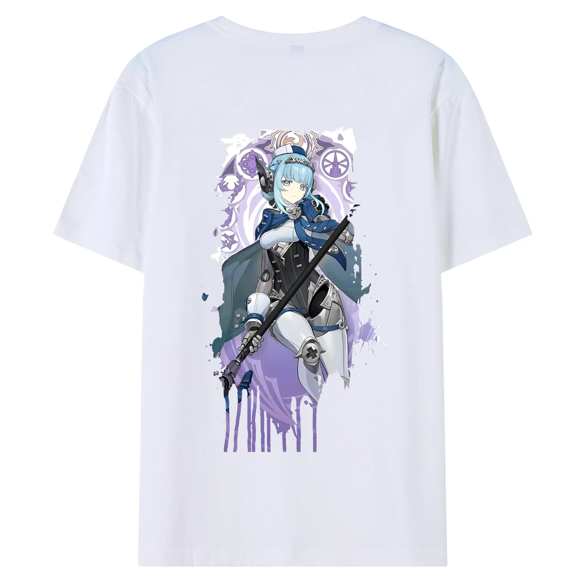 原 神 グッズ イネファ - 綿100％ 半袖Tシャツ ・ バックプリント ・ 快適 通気性 ・ 日常使い 散歩 スポーツ用