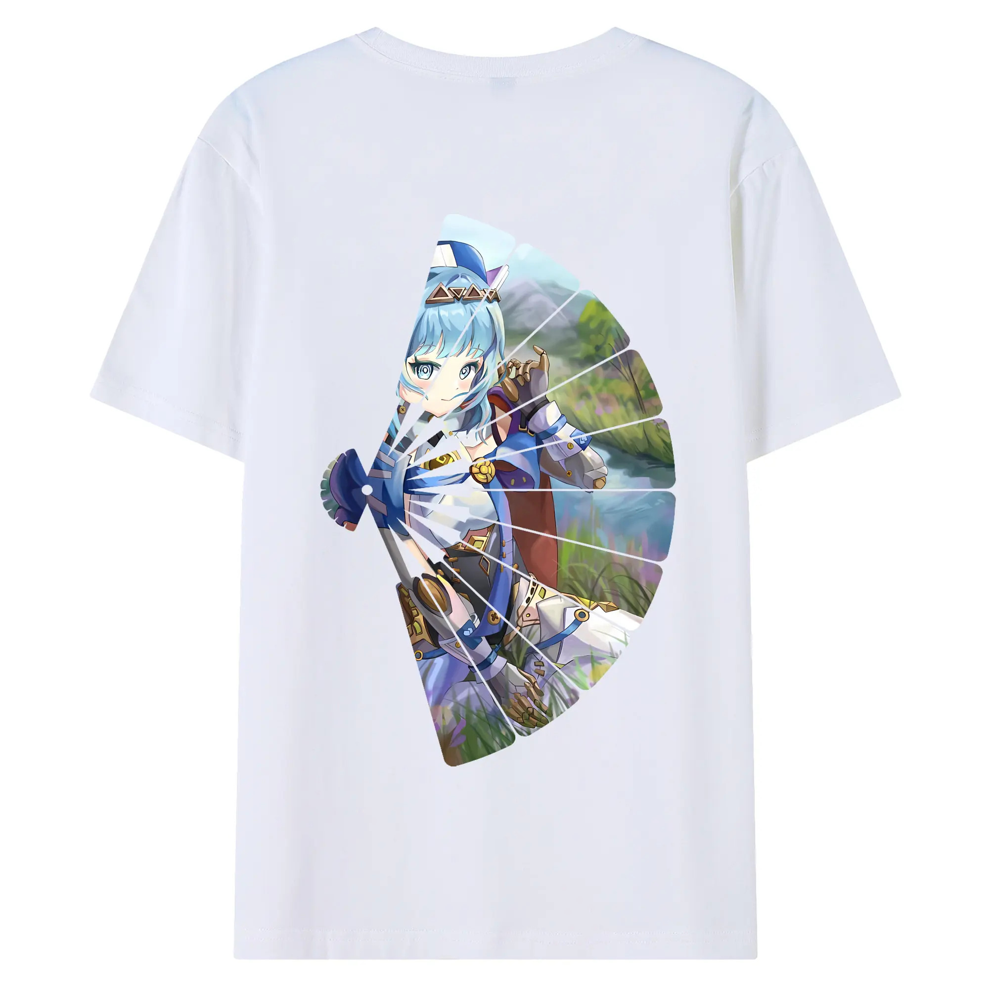 原 神 グッズ イネファ - 綿100％ 半袖Tシャツ ・ バックプリント ・ 快適 通気性 ・ 日常使い 散歩 スポーツ用