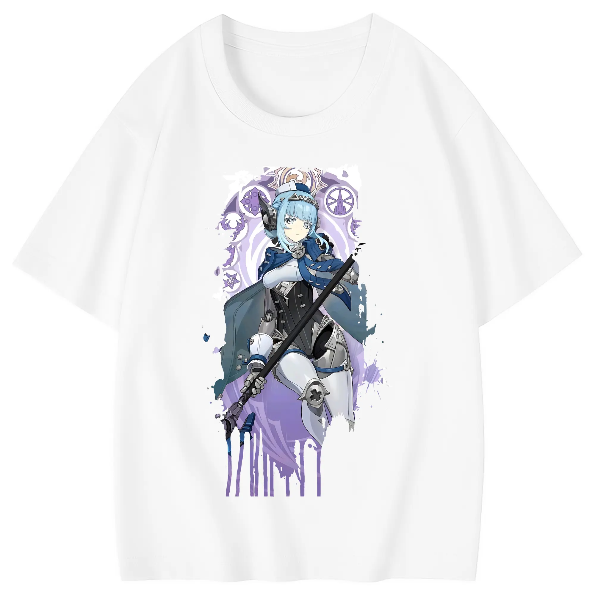 原 神 グッズ イネファ - 綿100％ キッズTシャツ ・ フロントプリント ・ 快適 通気性 ・ スポーツ カジュアル 散歩用