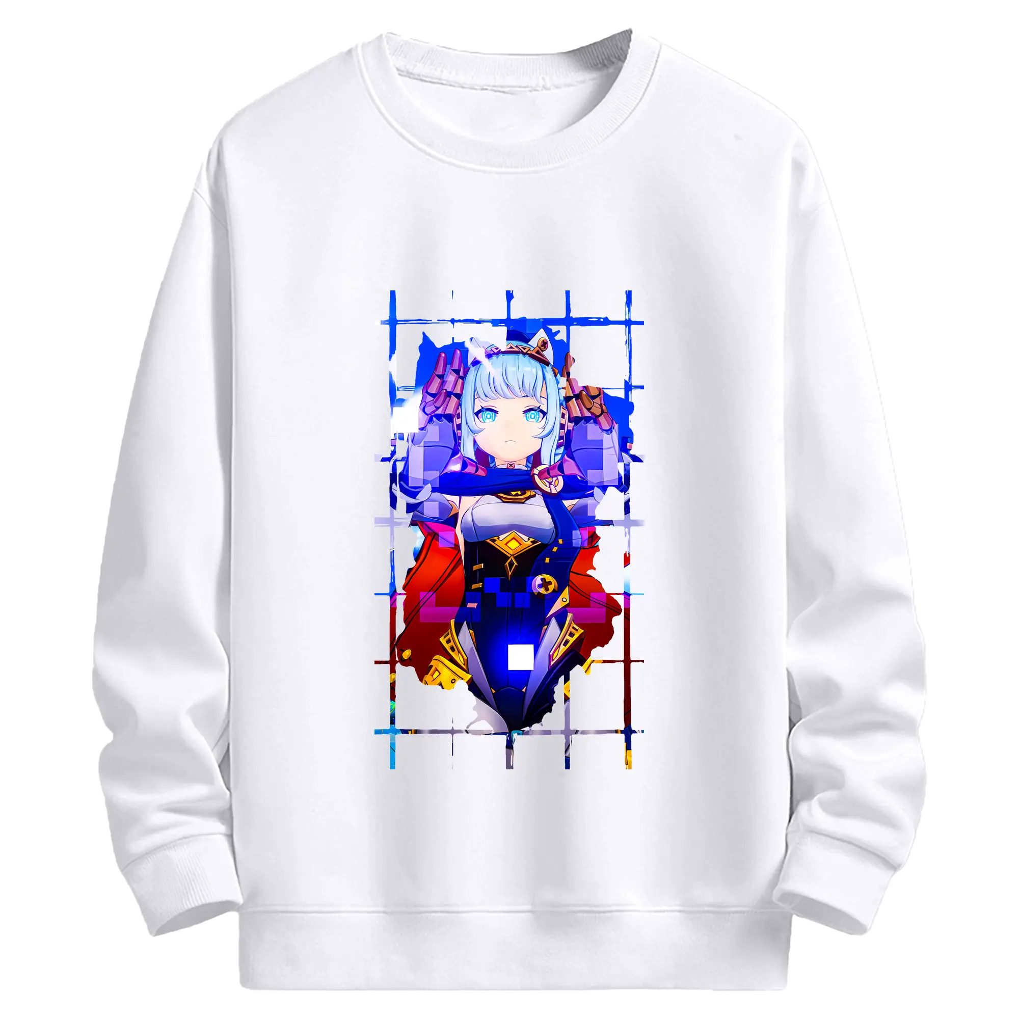 原 神 グッズ イネファ - 高品質 クルーネック スウェット ・ コットン59％ ポリエステル41％ ・ ユニセックス 長袖 トレーナー ・ カジュアル デイリー スポーツ 散歩用