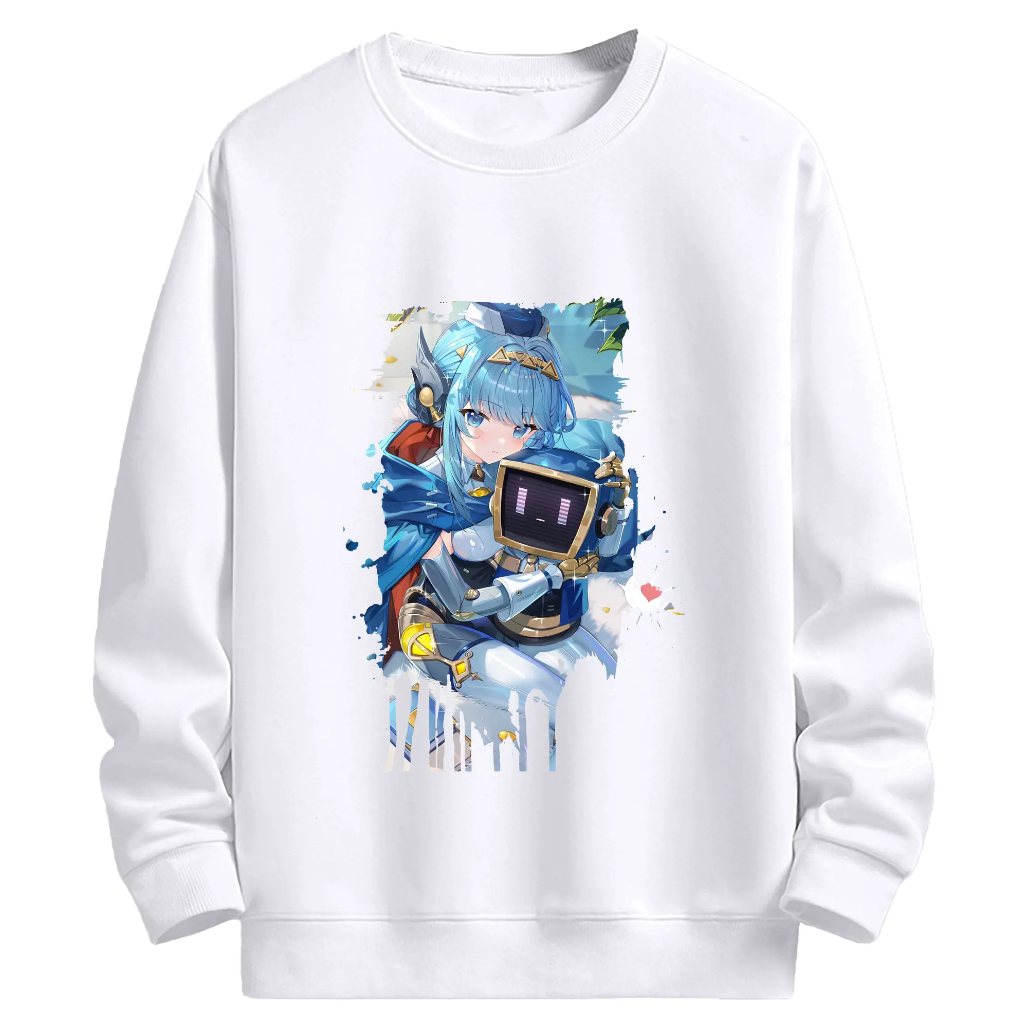 原 神 グッズ イネファ - 高品質 クルーネック スウェット ・ コットン59％ ポリエステル41％ ・ ユニセックス 長袖 トレーナー ・ カジュアル デイリー スポーツ 散歩用