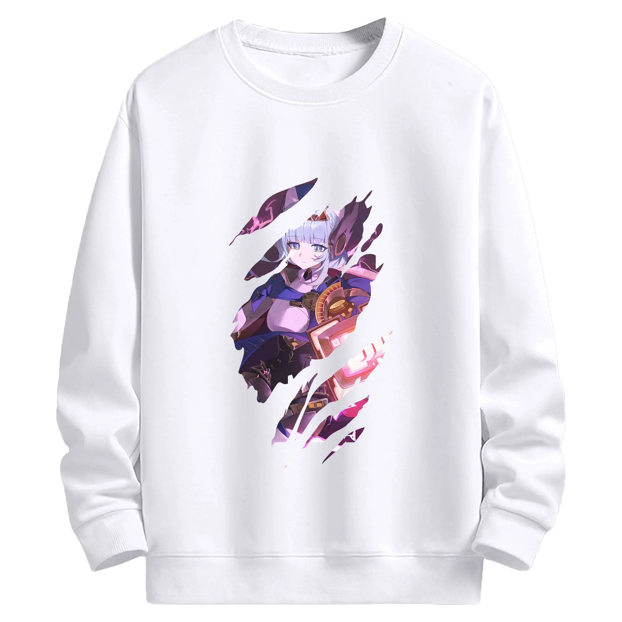 原 神 グッズ イネファ - 高品質 クルーネック スウェット ・ コットン59％ ポリエステル41％ ・ ユニセックス 長袖 トレーナー ・ カジュアル デイリー スポーツ 散歩用