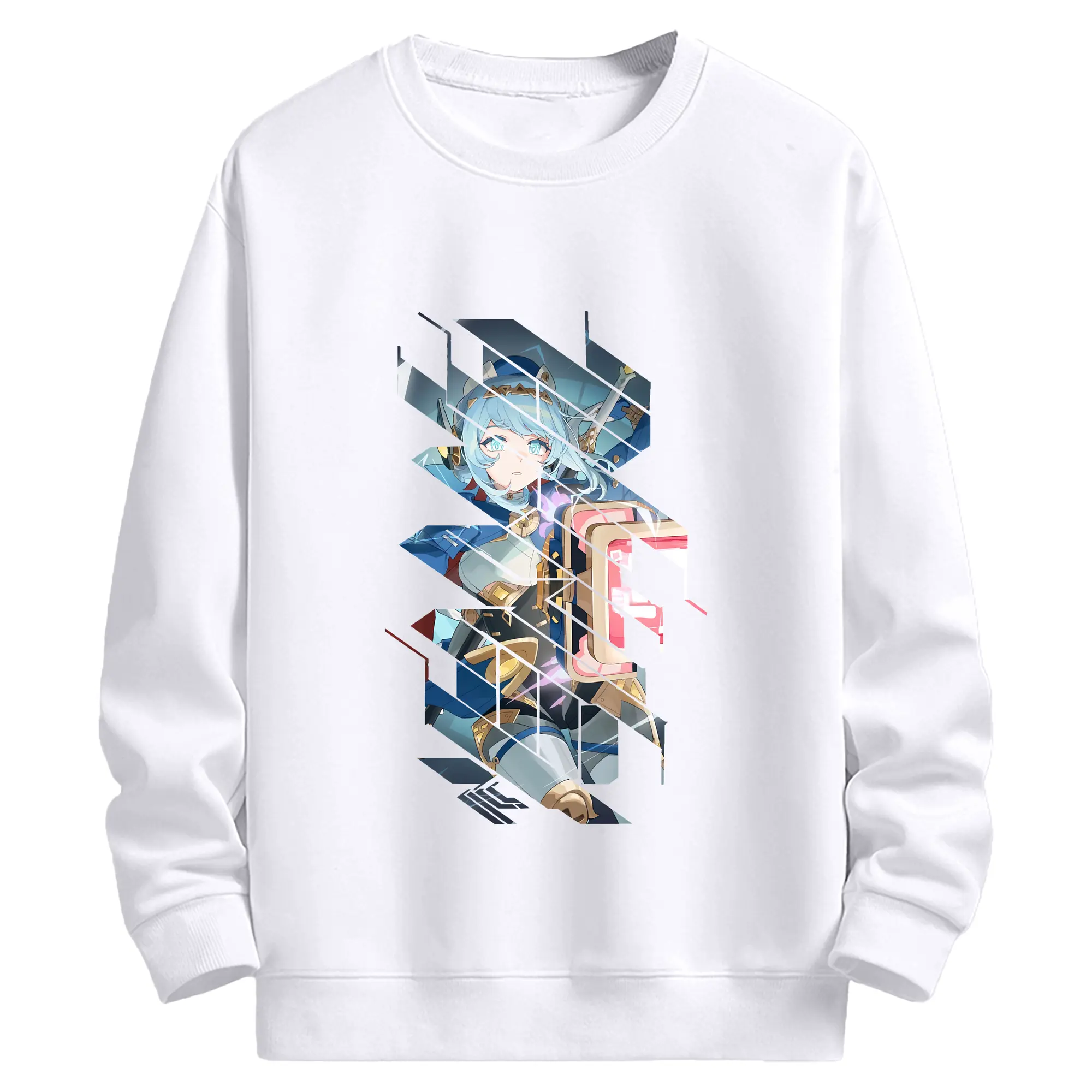 原 神 グッズ イネファ - 高品質 クルーネック スウェット ・ コットン59％ ポリエステル41％ ・ ユニセックス 長袖 トレーナー ・ カジュアル デイリー スポーツ 散歩用