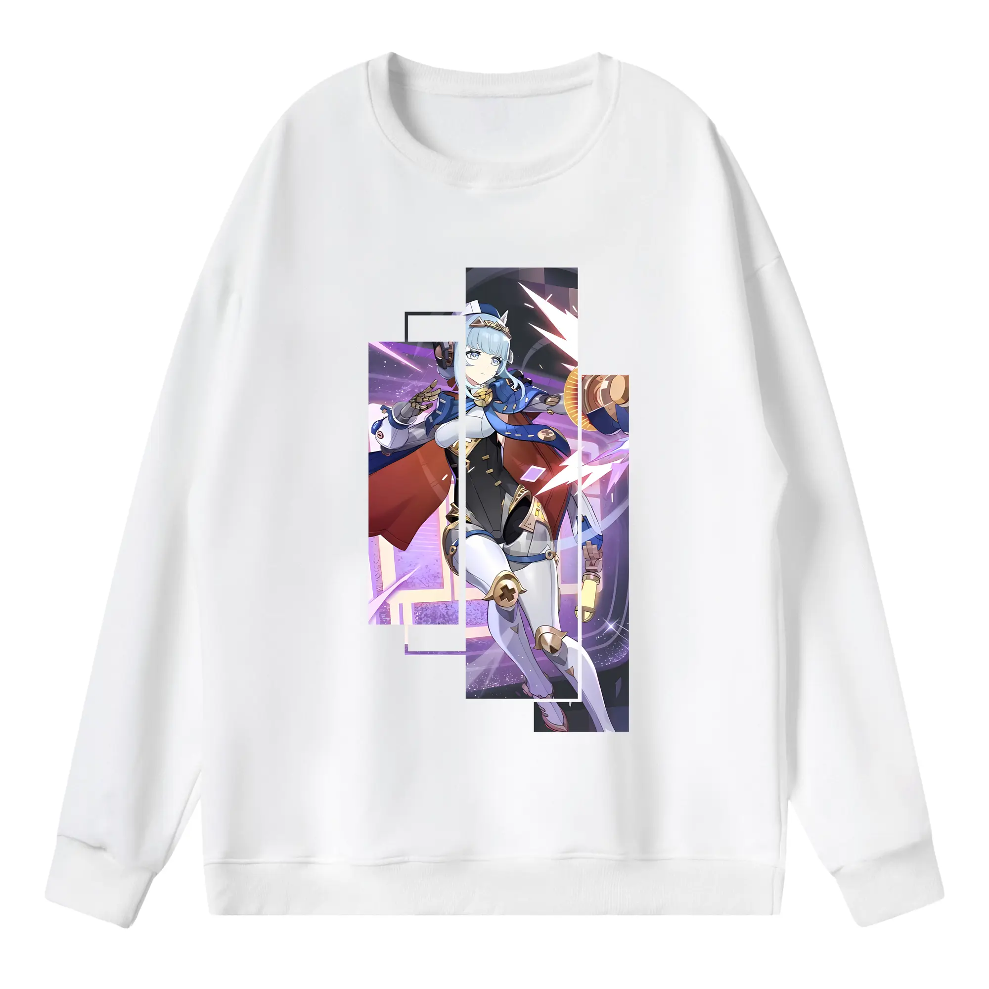 原 神 グッズ イネファ - 薄手 クルーネック スウェット 裏毛260g · ポリエステル 春秋向け カジュアル 男女兼用 · トレーナー デイリー スポーツ 散歩に最適