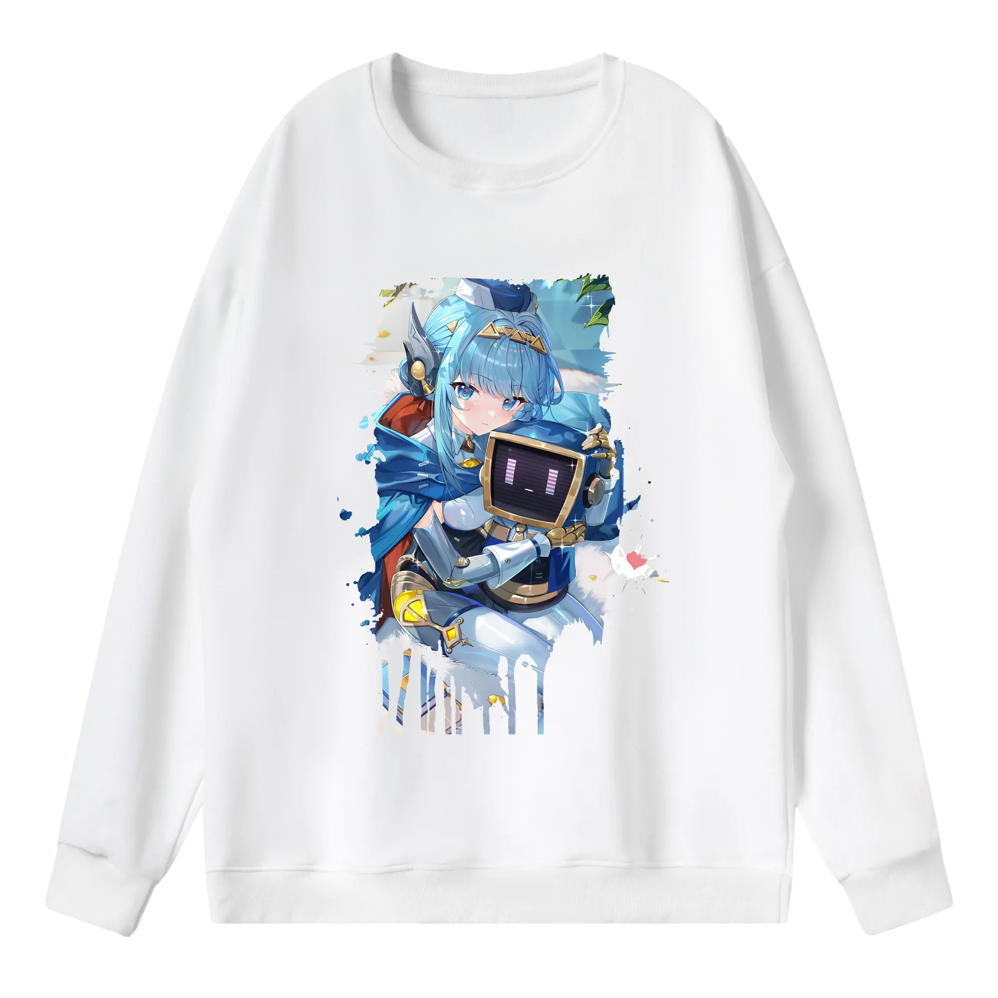 原 神 グッズ イネファ - 薄手 クルーネック スウェット 裏毛260g · ポリエステル 春秋向け カジュアル 男女兼用 · トレーナー デイリー スポーツ 散歩に最適