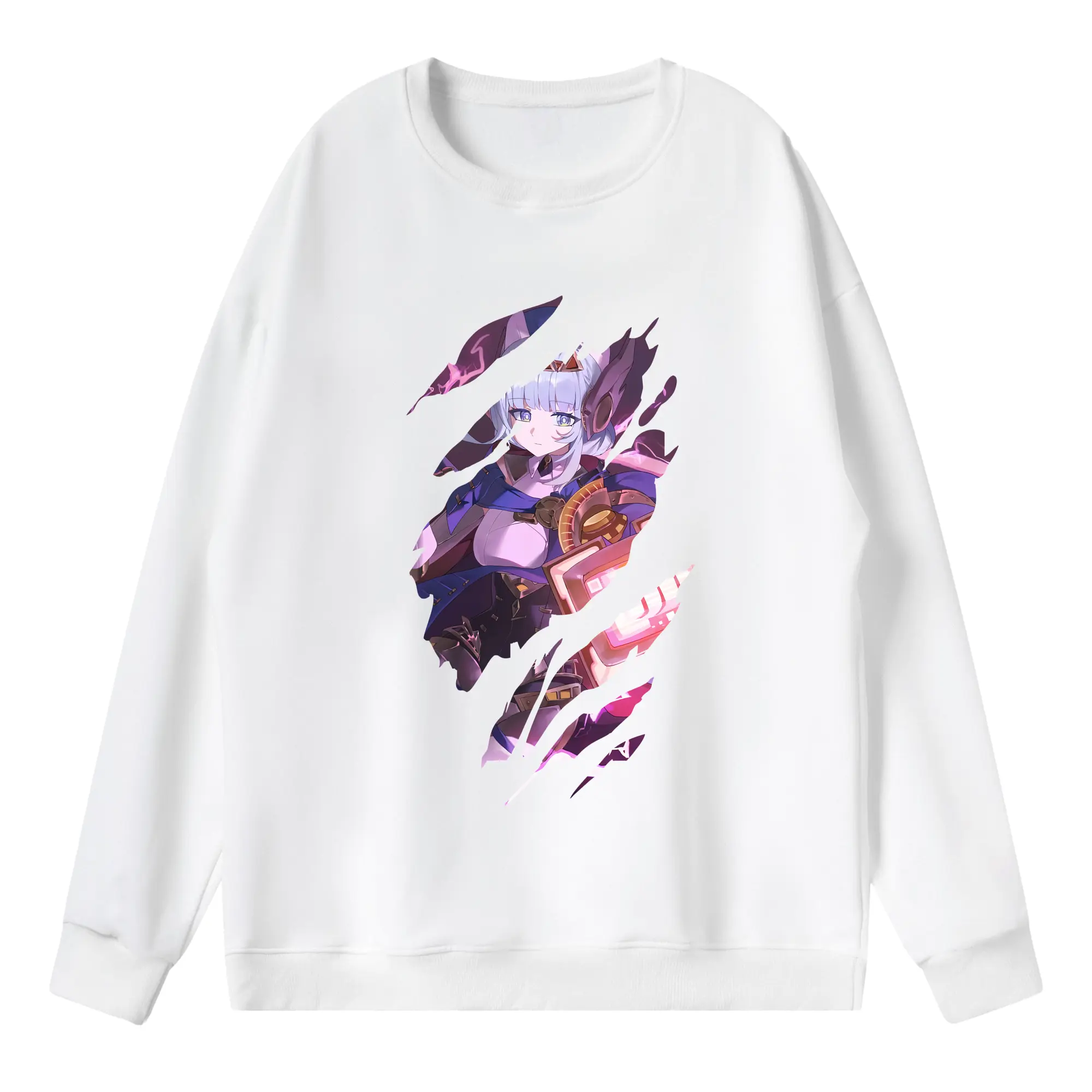 原 神 グッズ イネファ - 薄手 クルーネック スウェット 裏毛260g · ポリエステル 春秋向け カジュアル 男女兼用 · トレーナー デイリー スポーツ 散歩に最適